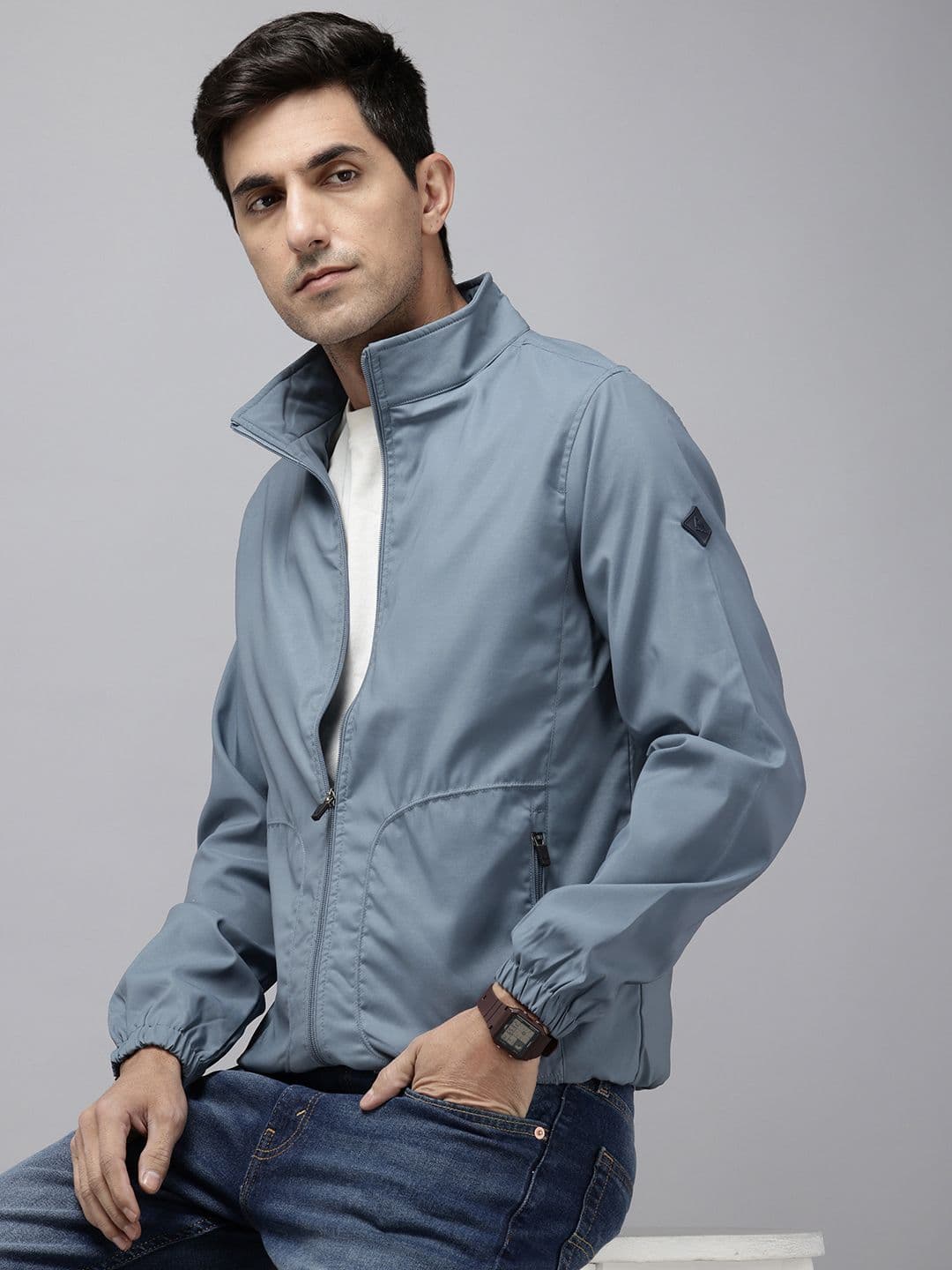 Park Avenue Mock Collar Slim Fit Tailored Jacket - view 1