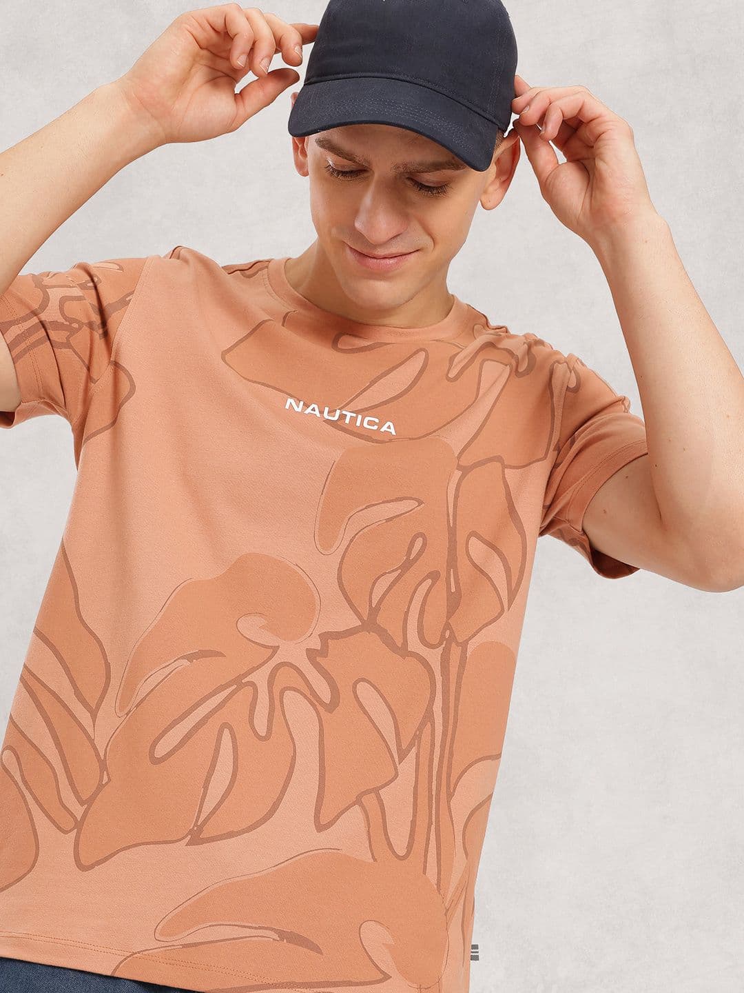 Nautica Men Floral Printed T-shirt - view 1
