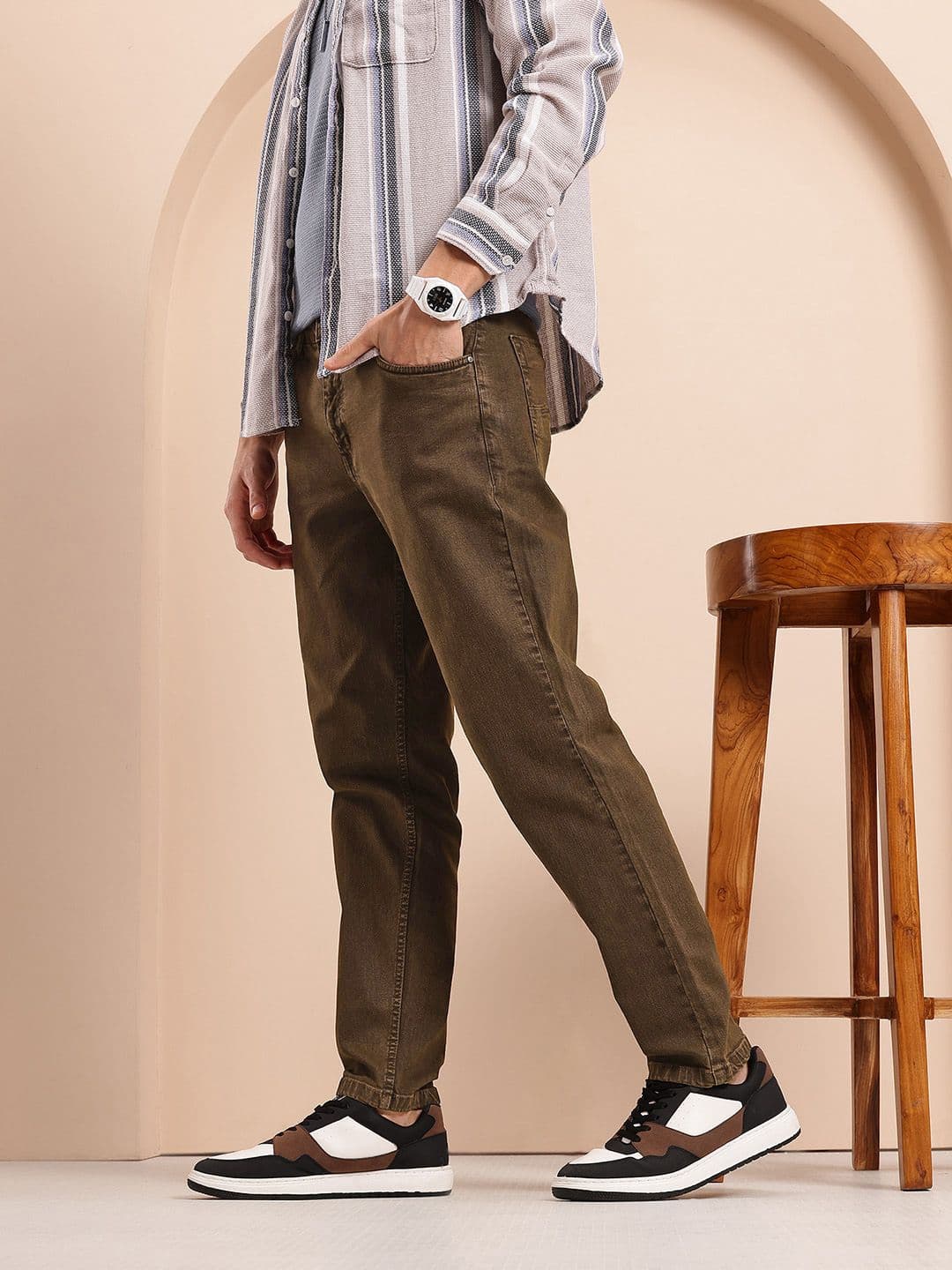 Mast & Harbour Men Slim Fit Stretchable Jeans - view 1