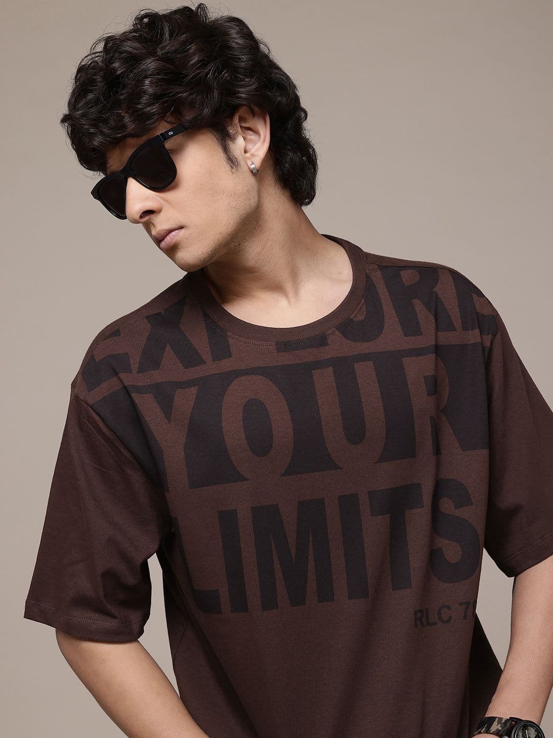 The Roadster Lifestyle Co. Men Printed Pure Cotton Relaxed Fit T-shirt - view 1