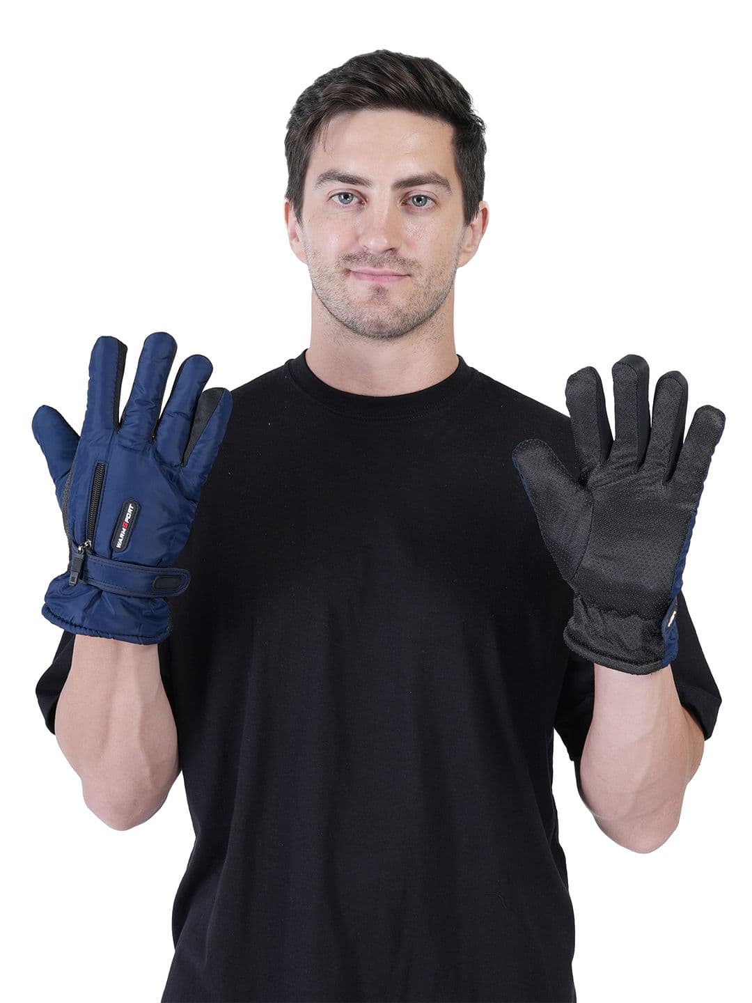 TEEMOODS Men Patterned Winter Gloves - view 1