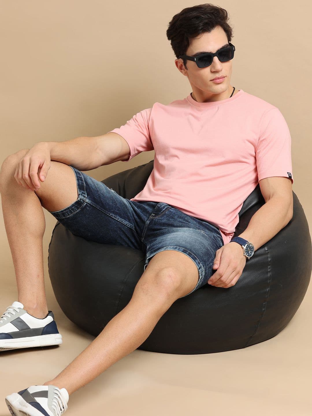 Bushirt Men Cotton Regular Fit T-shirt - view 1