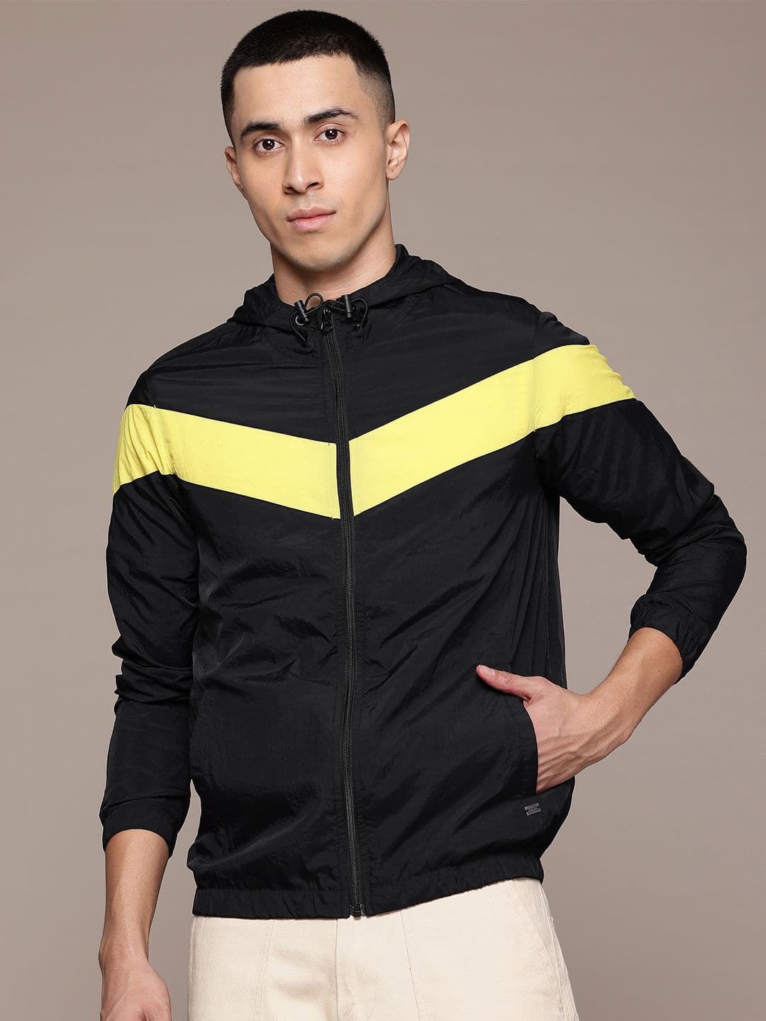 The Roadster Lifestyle Co. Striped Hooded Tailored Jacket - view 1