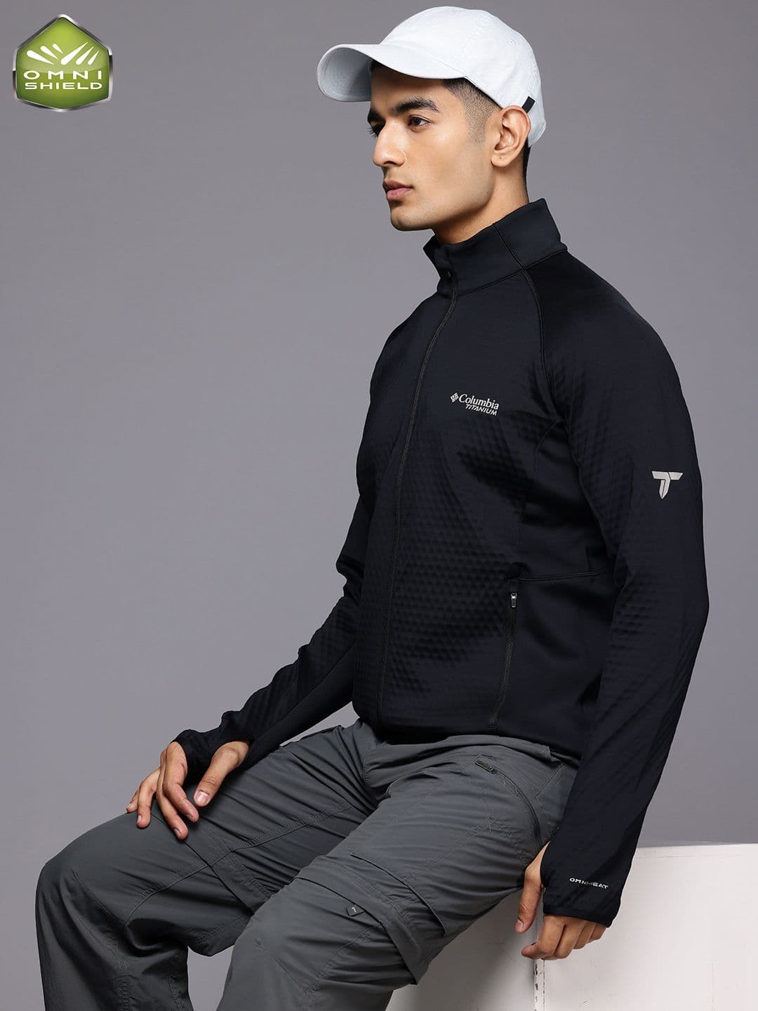 Columbia Men Lightweight Omni-Heat Helix Crystal Leaf Omni-Heat Helix Fleece Jacket - view 1