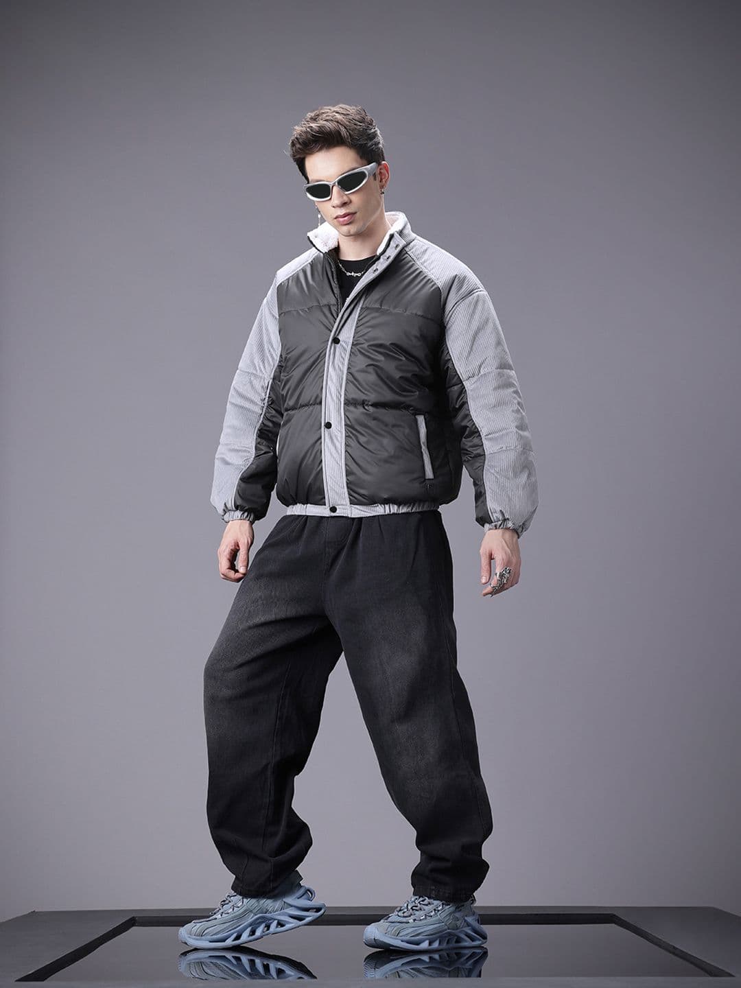 SOKO STREET Colourblocked Puffer Jacket - view 1