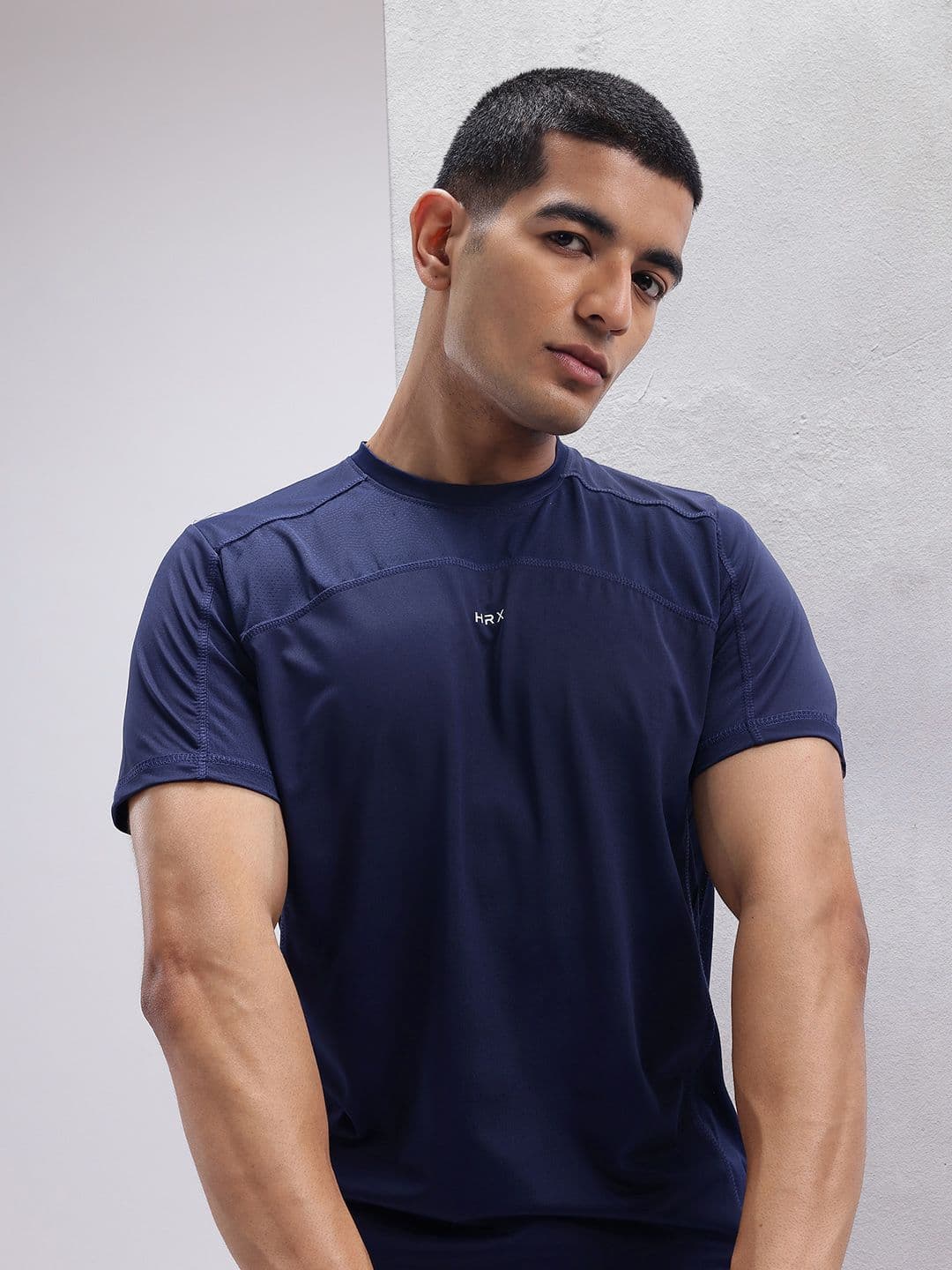 HRX by Hrithik Roshan Solid Cut & Sew Rapid Dry Training T-shirt - view 1