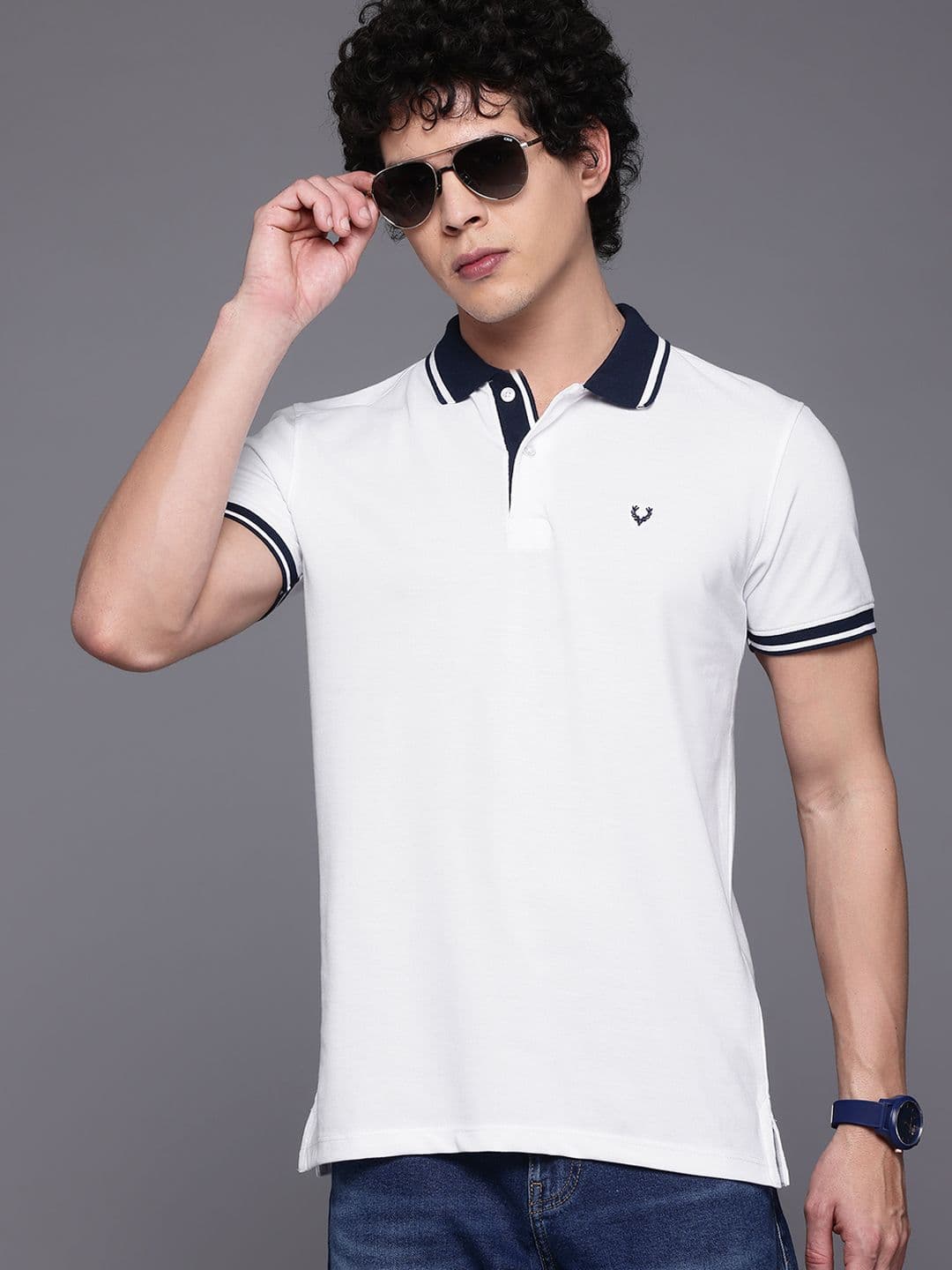 Allen Solly Men Polo Collar T-shirt - view 1
