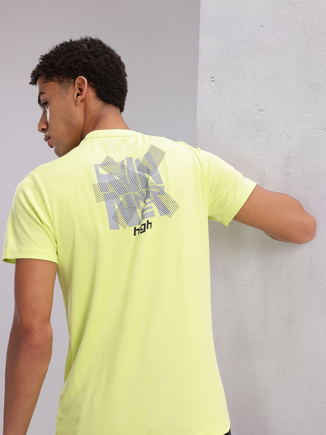 HRX by Hrithik Roshan Couple Collection Typography Print Rapid-Dry Running T-shirt - view 1