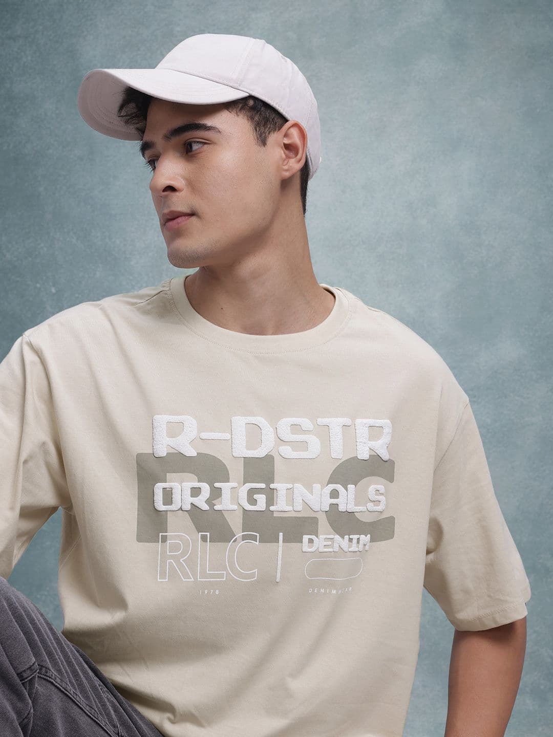The Roadster Life Co. Men Printed Pure Cotton Relaxed Fit T-shirt - view 1