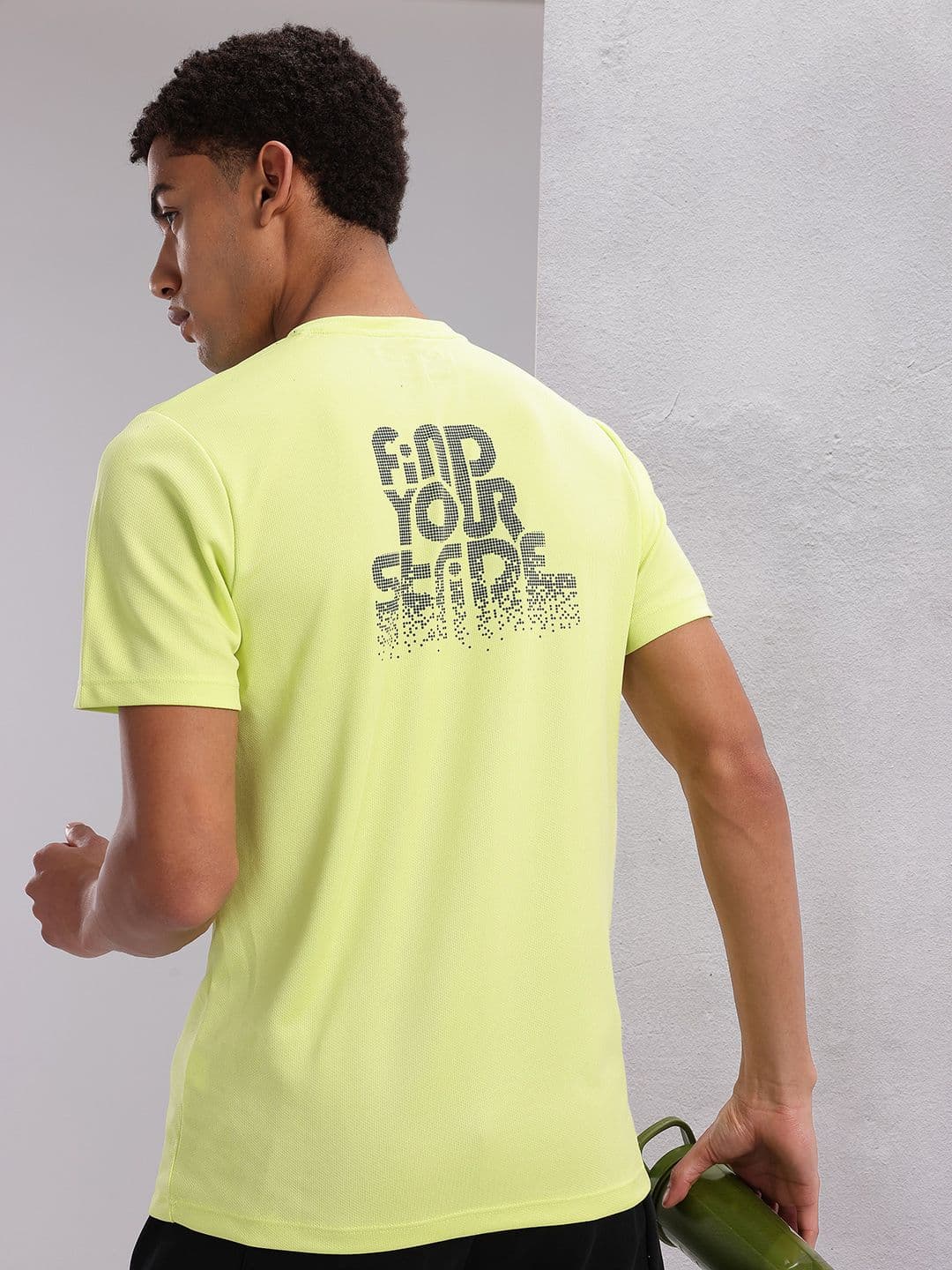 HRX by Hrithik Roshan Couple Tee Collection Typography Print Rapid-Dry Running T-shirt - view 1