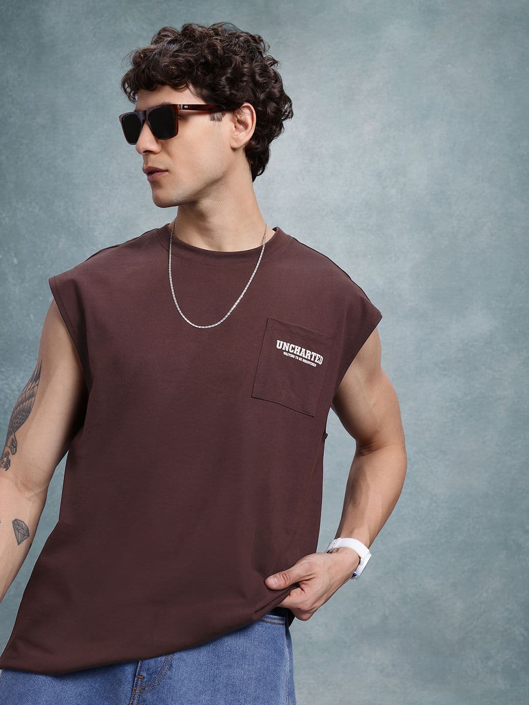 The Roadster Life Co. Relaxed Fit Printed Pure Cotton T-shirt - view 1
