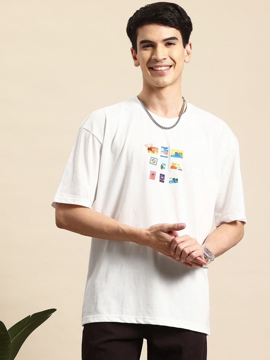Mast & Harbour Printed Relaxed T-shirt - view 1