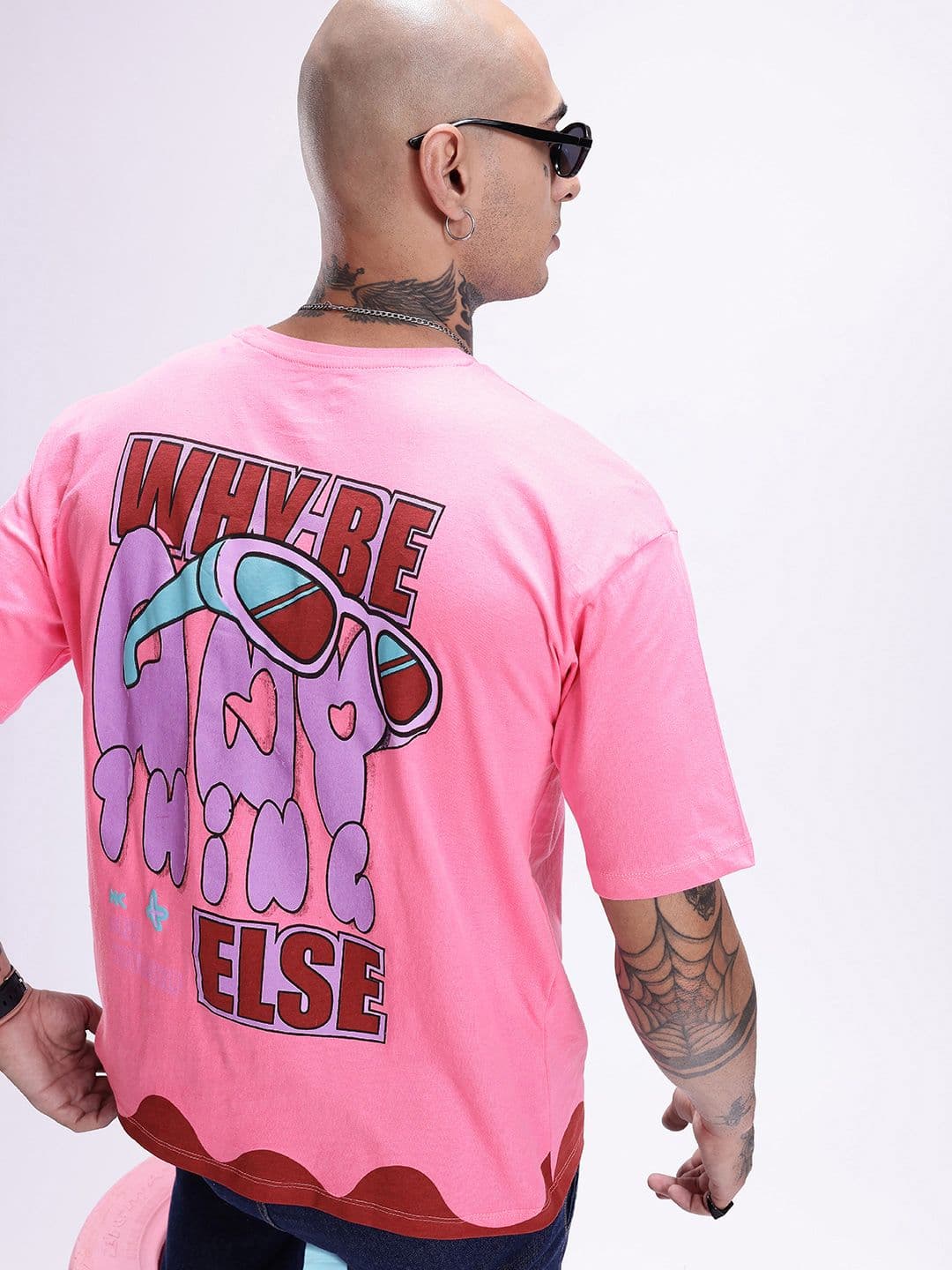 Kook N Keech Printed Drop-Shoulder Sleeves Oversized Pure Cotton T-shirt - view 1