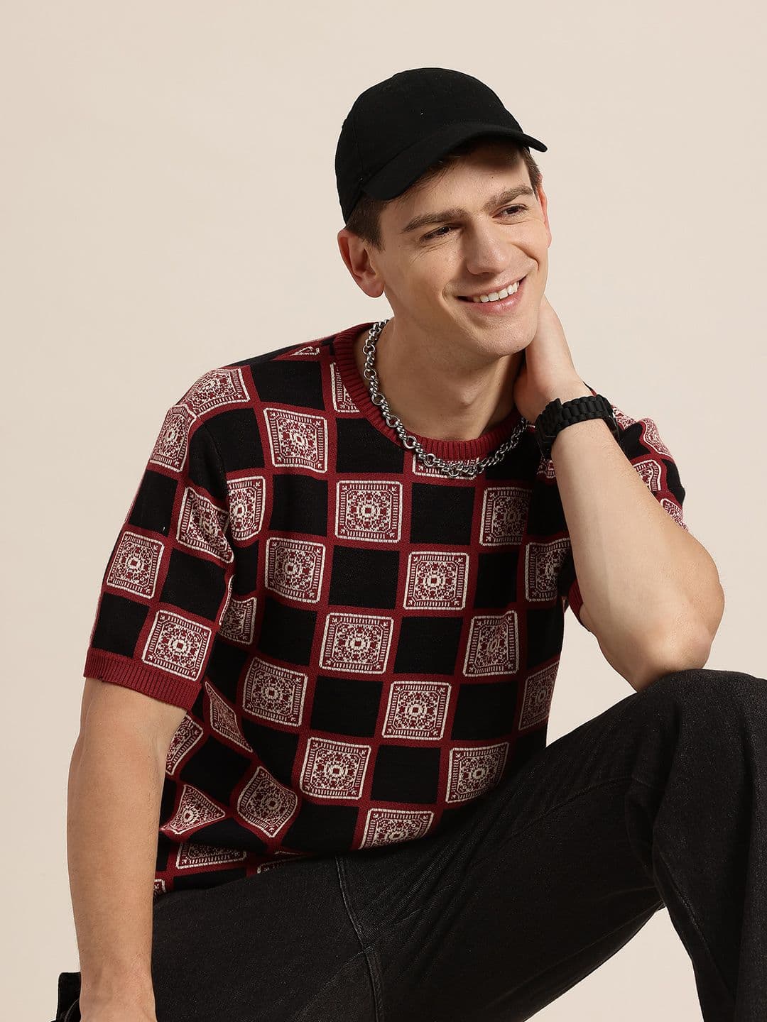 HERE&NOW Knitted Relaxed T-shirt - view 1