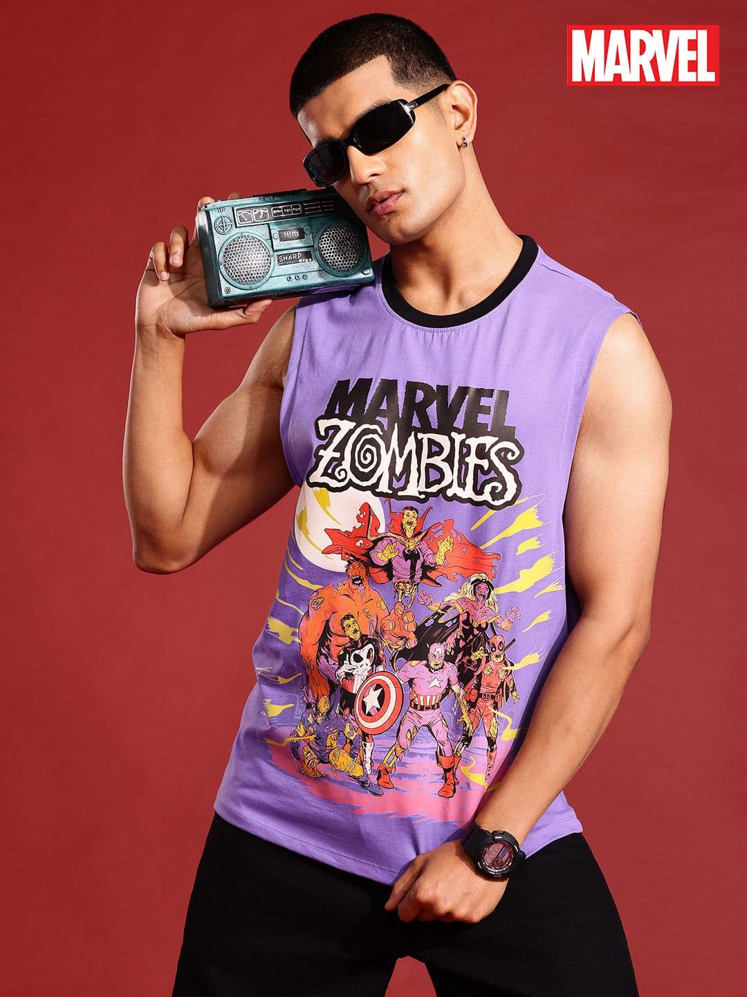 MARVEL STREET Marvel Superhero Printed Pure Cotton T-shirt - view 1