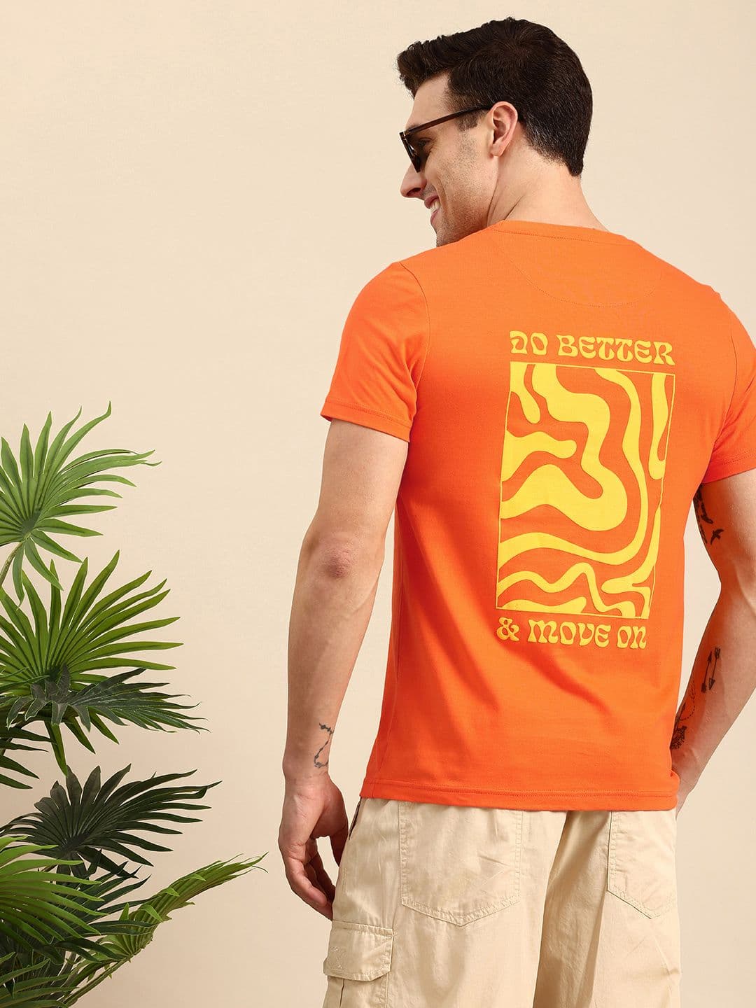 Mast & Harbour Men Printed Cotton Bio Finish T-shirt - view 1