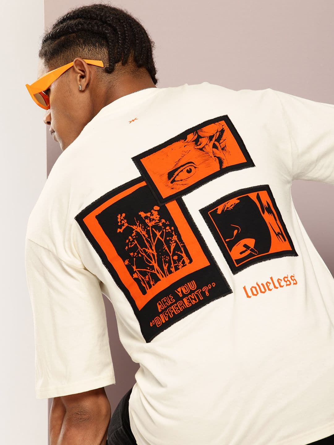 Kook N Keech Printed Drop-Shoulder Sleeves Oversized T-shirt with Pocket - view 1