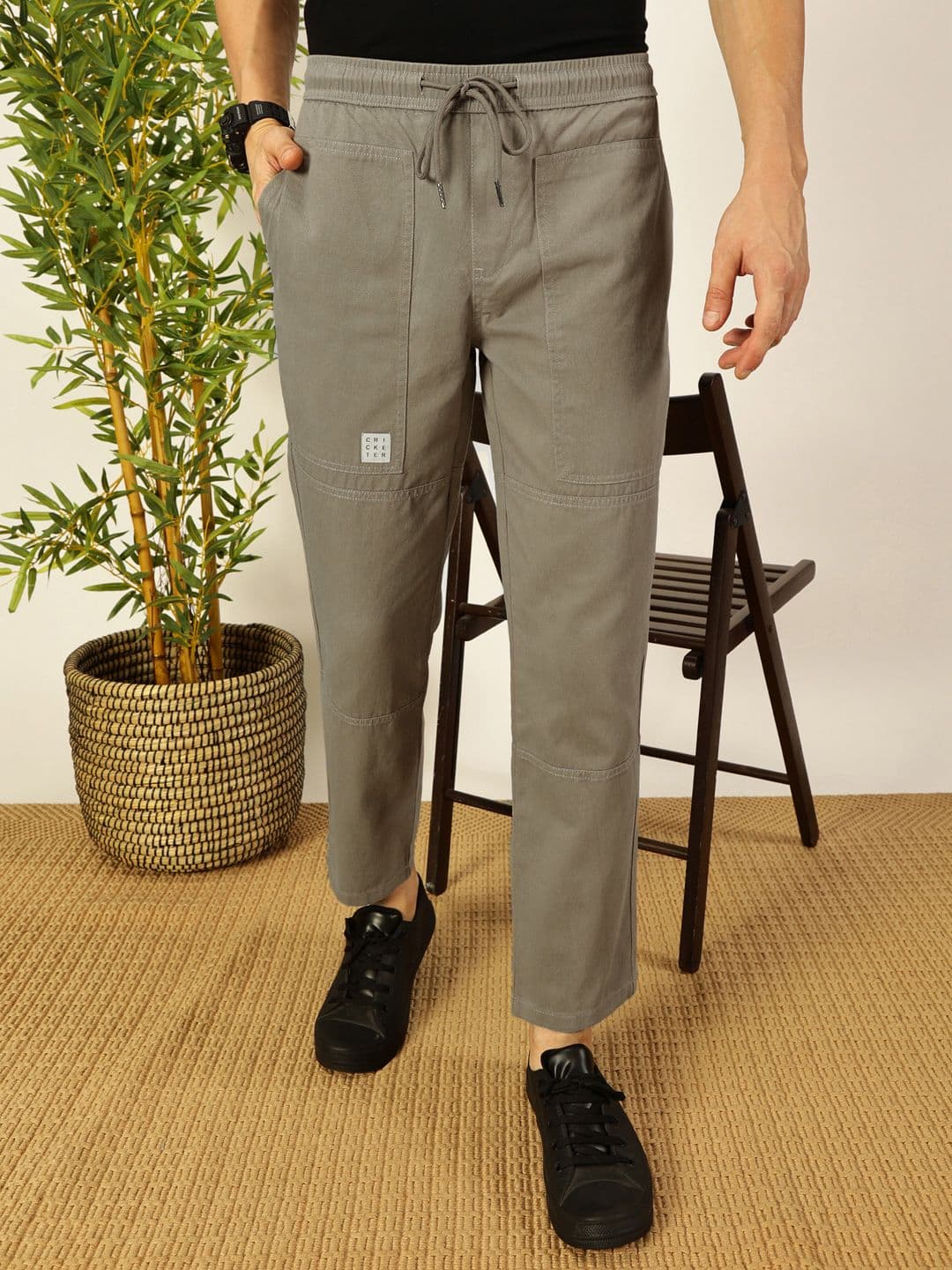 Thomas Scott Men Smart Easy Wash Cotton Cargo Trousers - view 1