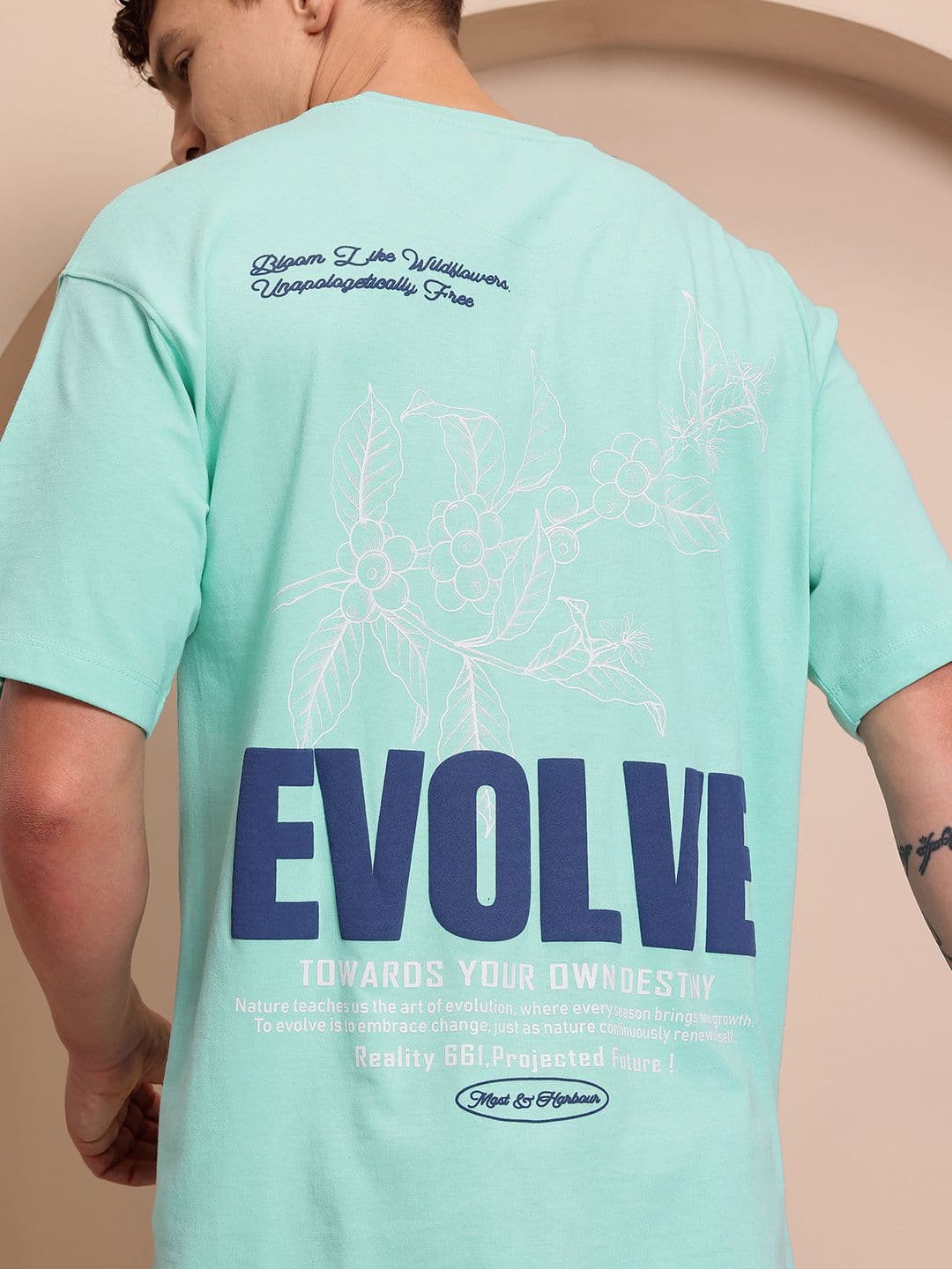 Mast & Harbour Printed Relaxed T-shirt - view 1