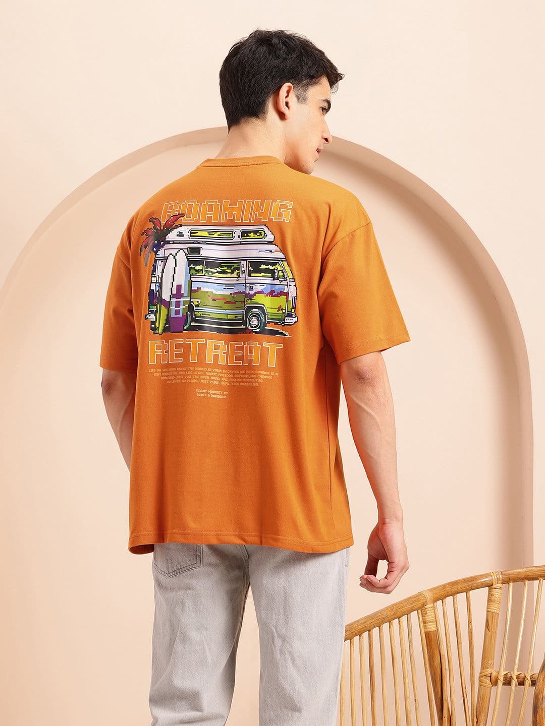 Mast & Harbour Men Printed Relaxed Fit T-shirt - view 1