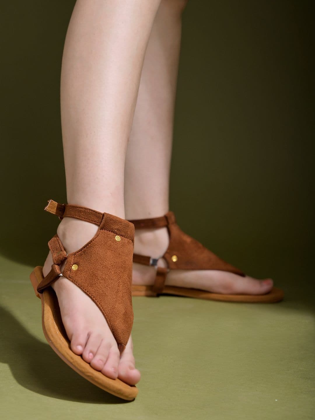 Shoetopia Girls Open Toe Flats - view 1