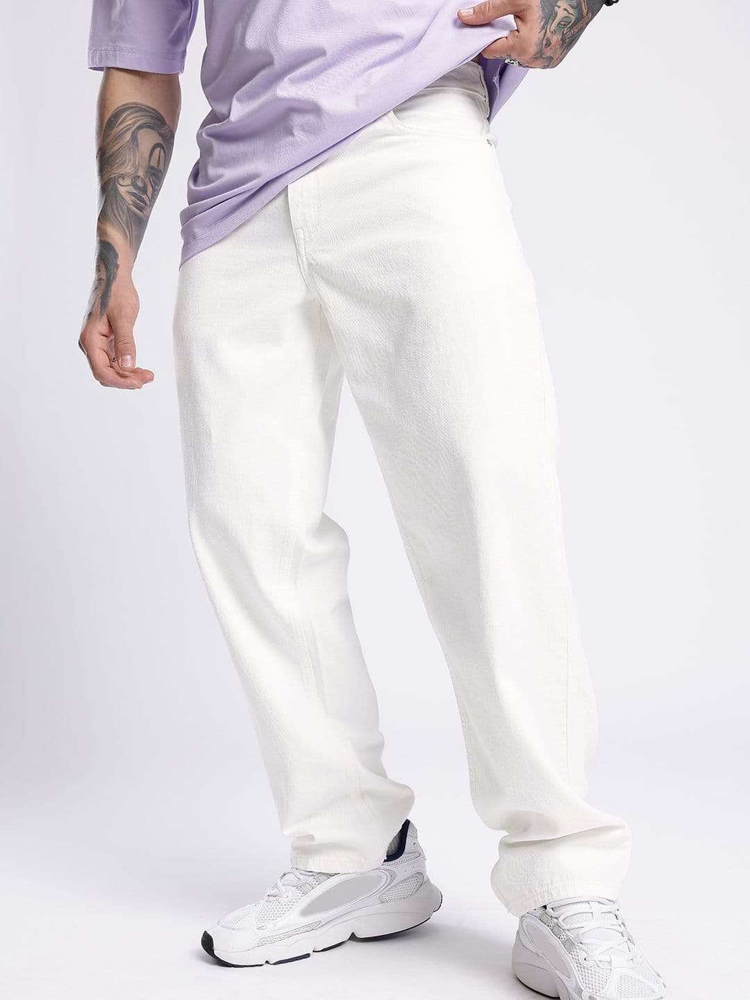 glitchez Men Light Shade Relaxed Fit Jeans - view 1