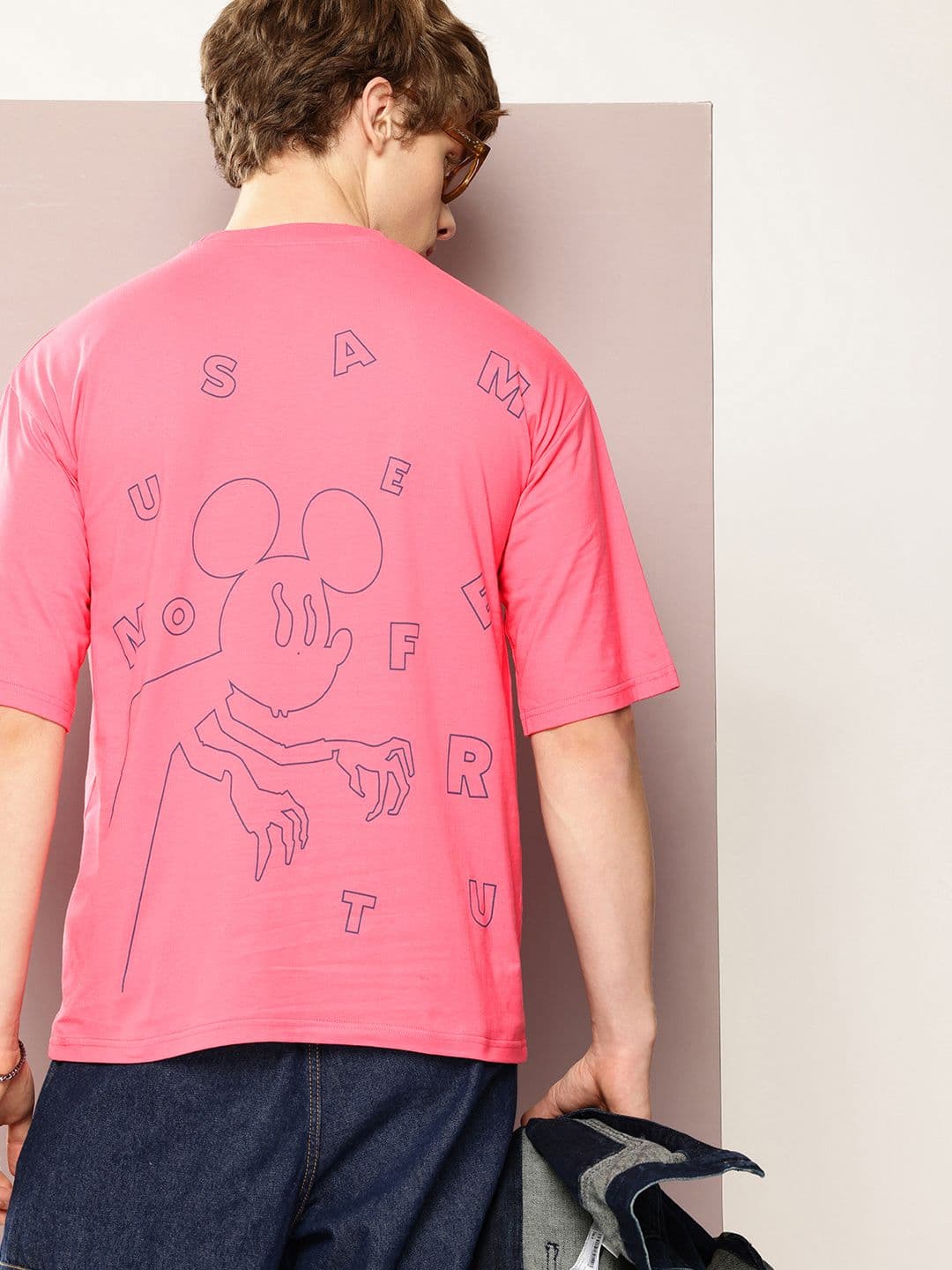 Kook N Keech Disney Mickey Mouse Printed Oversized T-shirt with Pockets - view 1
