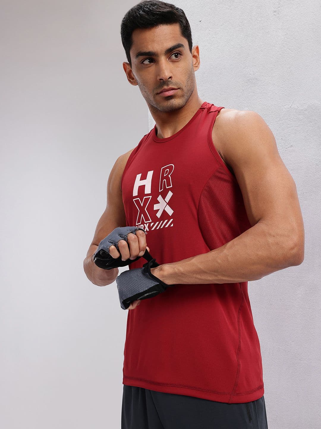 HRX by Hrithik Roshan Brand Logo Printed Training T-shirt - view 1