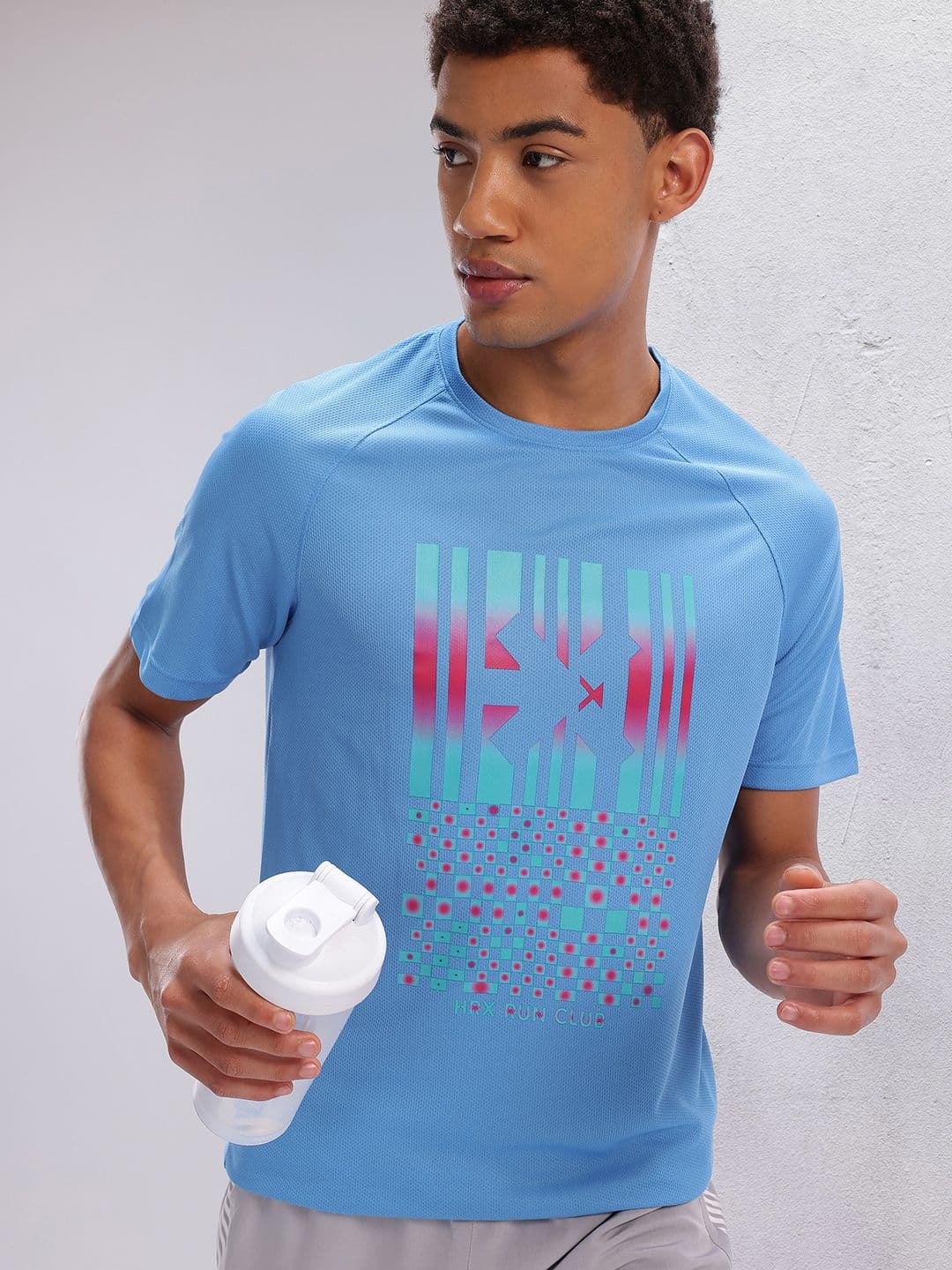 HRX by Hrithik Roshan Printed Rapid-Dry Running T-shirt - view 1