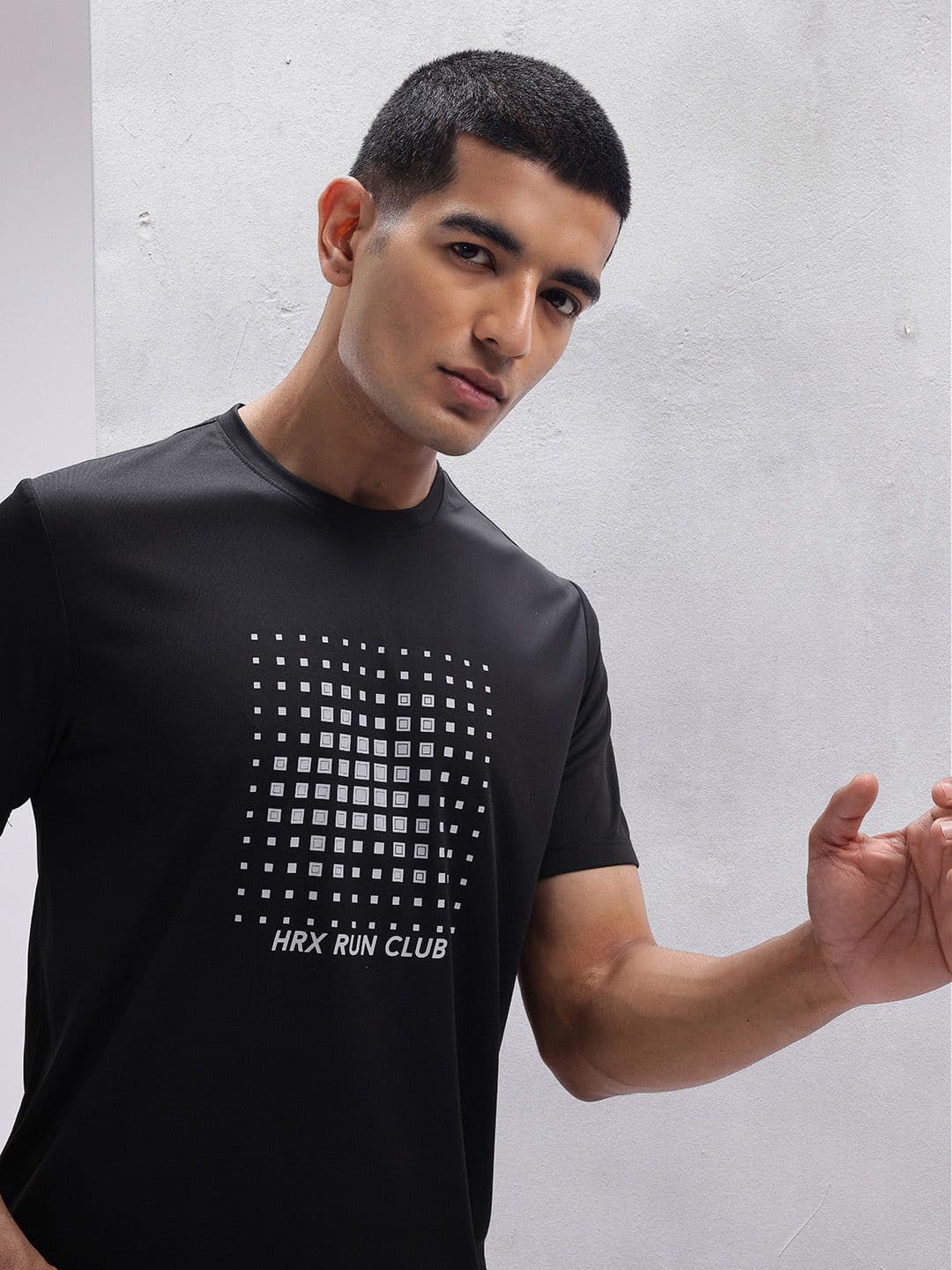 HRX by Hrithik Roshan Printed Rapid-Dry Running T-shirt - view 1