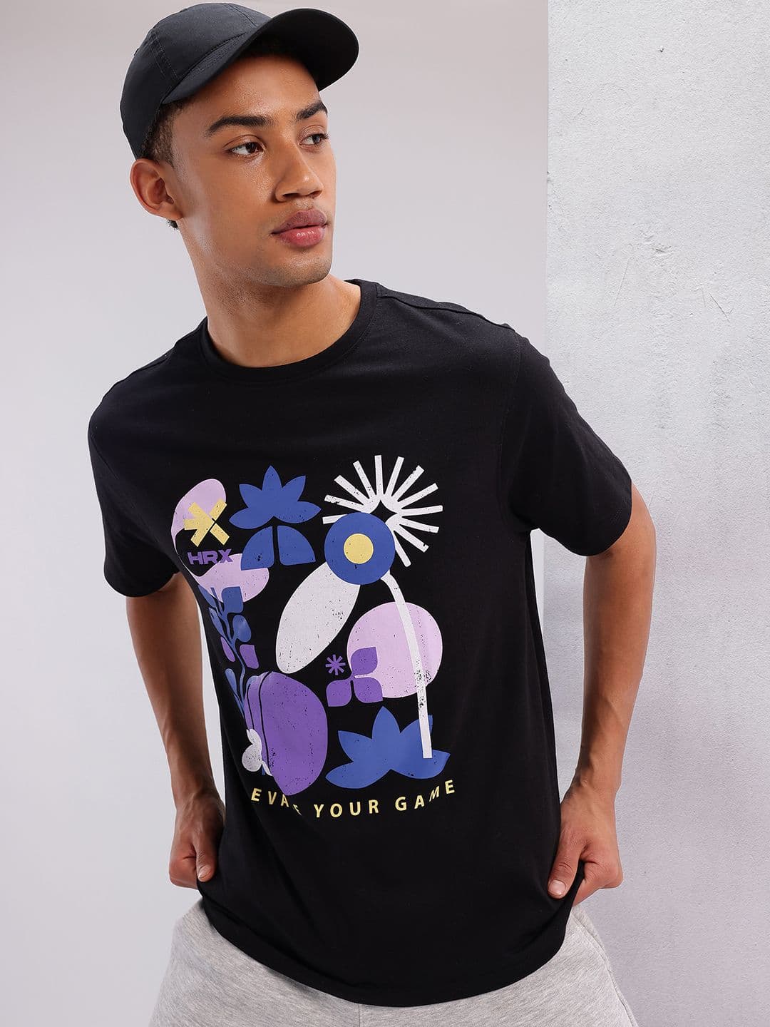 HRX by Hrithik Roshan Printed Lifestyle T-shirt - view 1