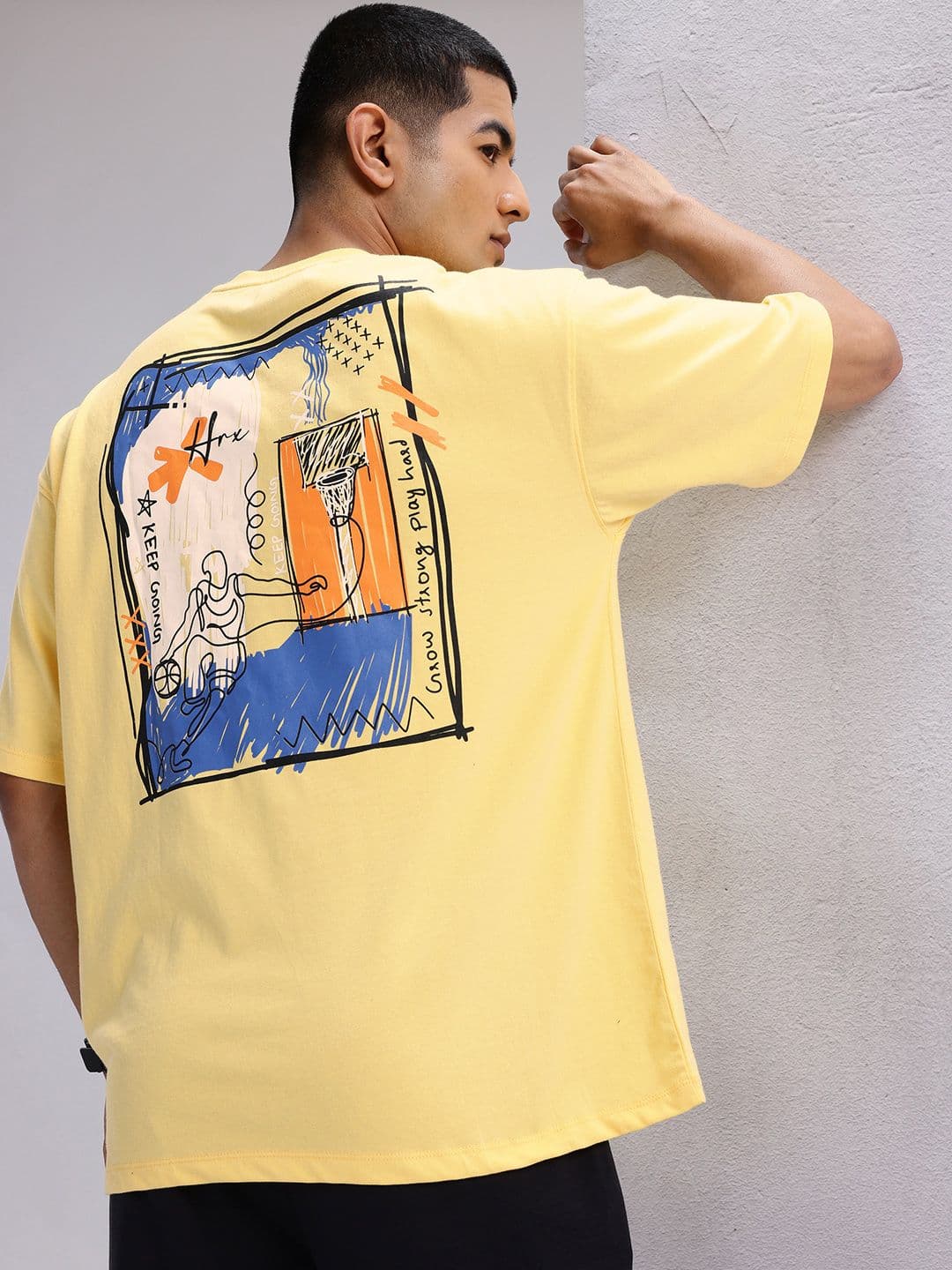 HRX by Hrithik Roshan Printed Relaxed Lifestyle T-shirt - view 1
