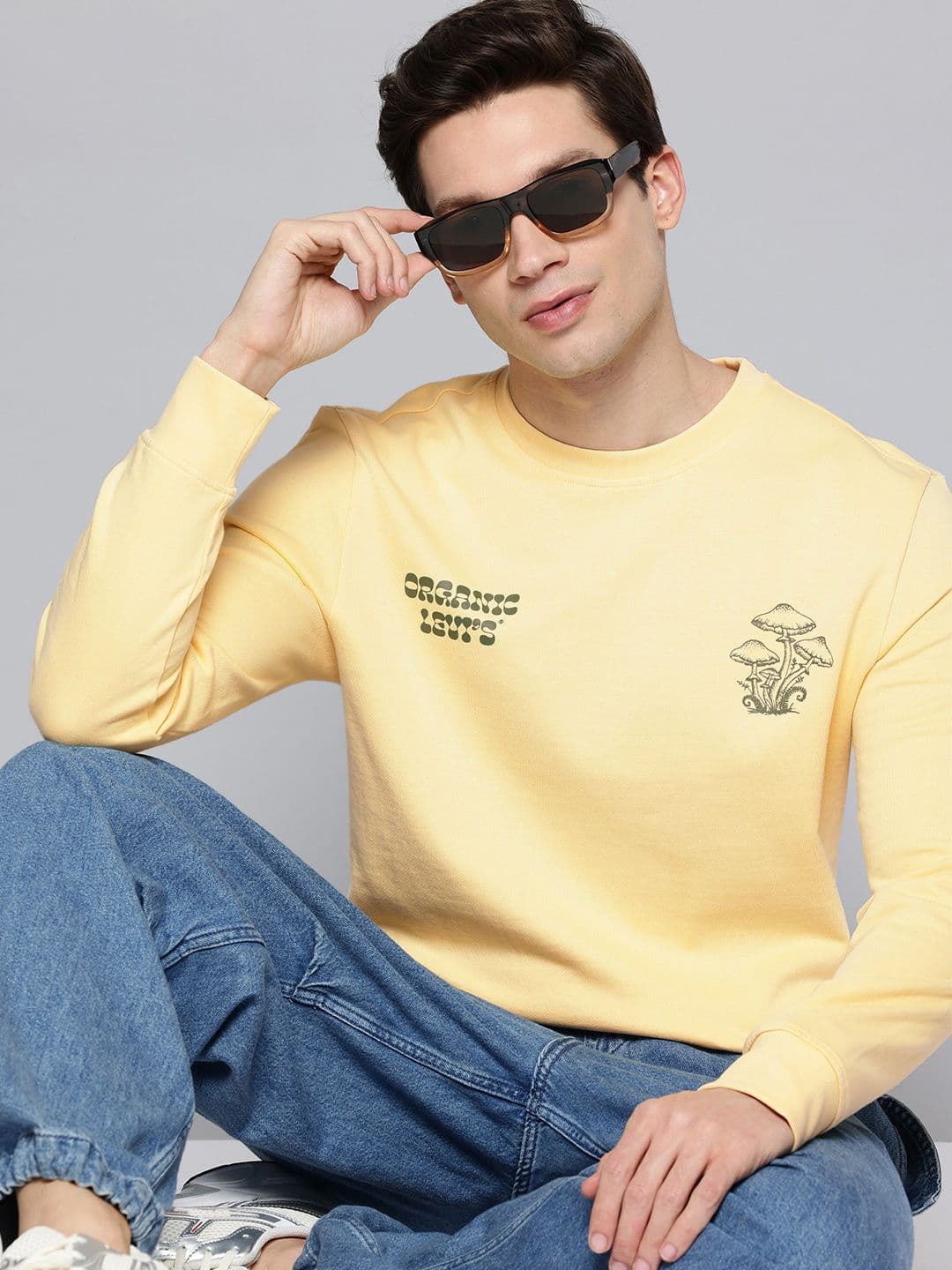Levis Pure Cotton Printed Sweatshirt - view 1