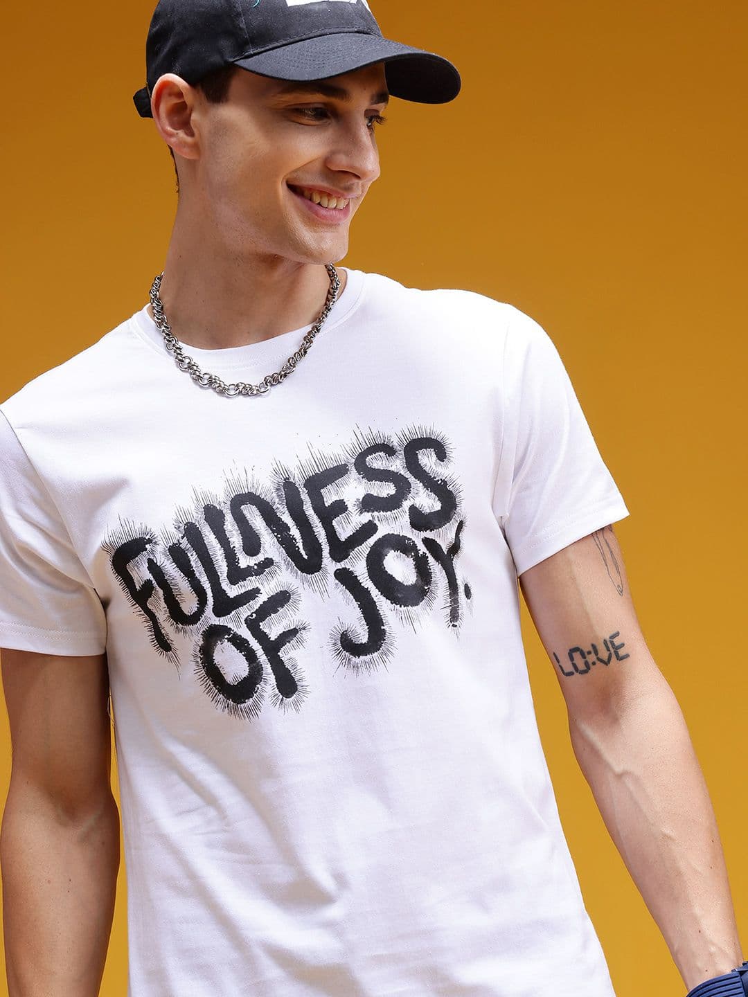 HERE&NOW Men Typography Printed Cotton T-shirt - view 1