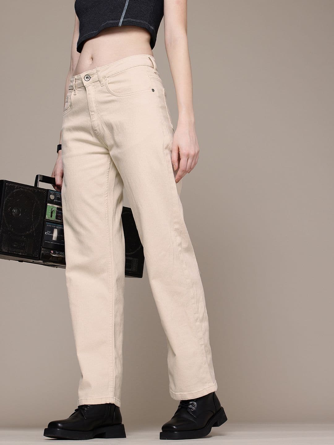 The Roadster Life Co. Women Straight Fit Stretchable Jeans - view 1