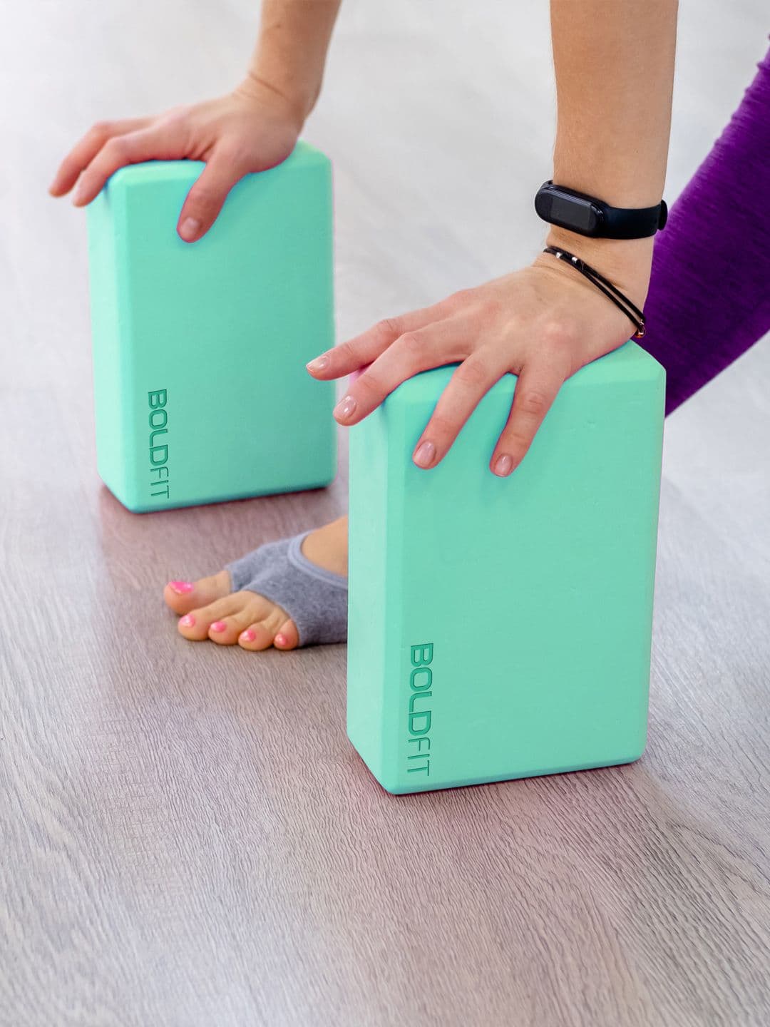 BOLDFIT Set Of 2 Yoga Blocks With Belt - view 1