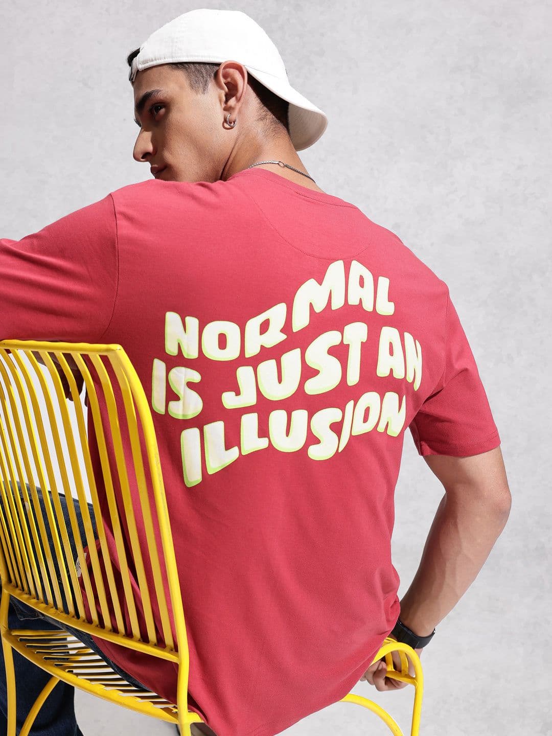 WROGN Typography Printed Cotton Regular Fit T-shirt - view 1