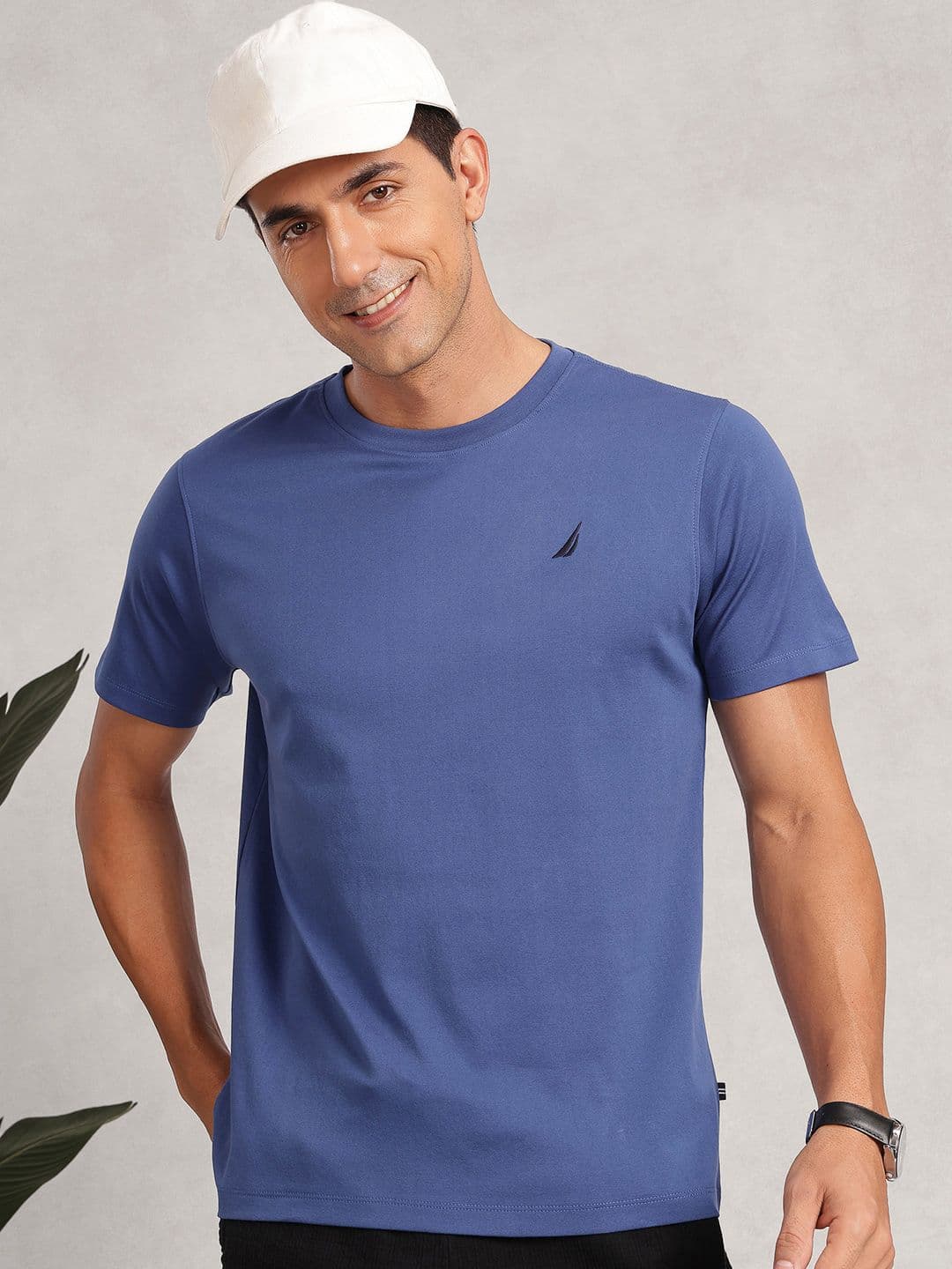 Nautica Solid Pure Cotton T-shirt - view 1