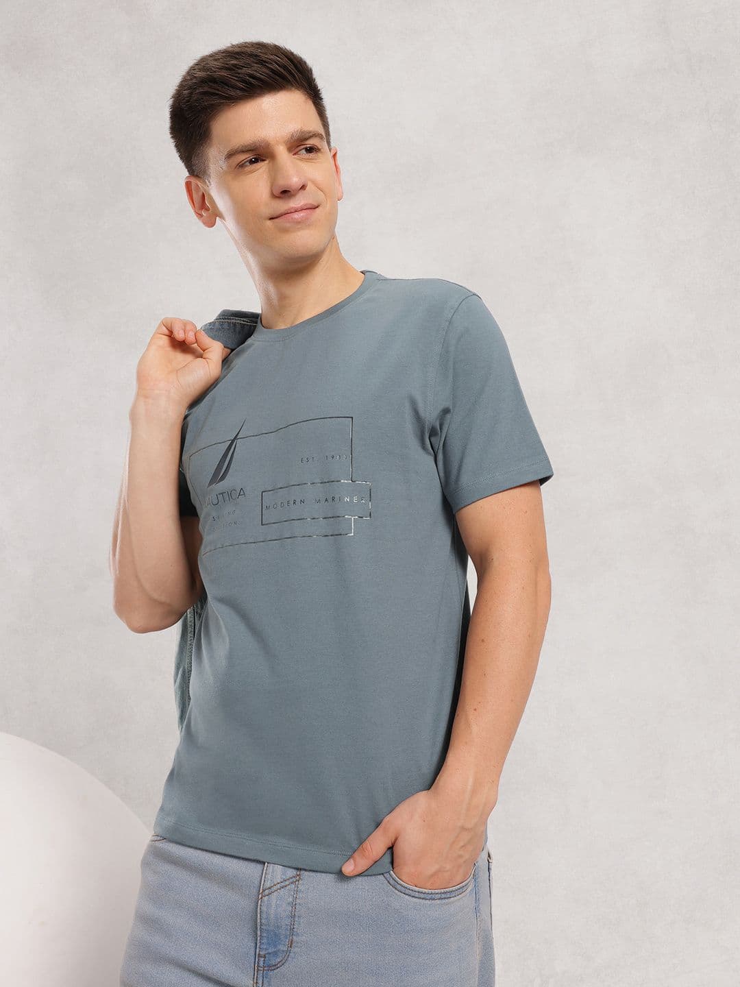 Nautica High IQ Lasting Colour Printed T-shirt - view 1