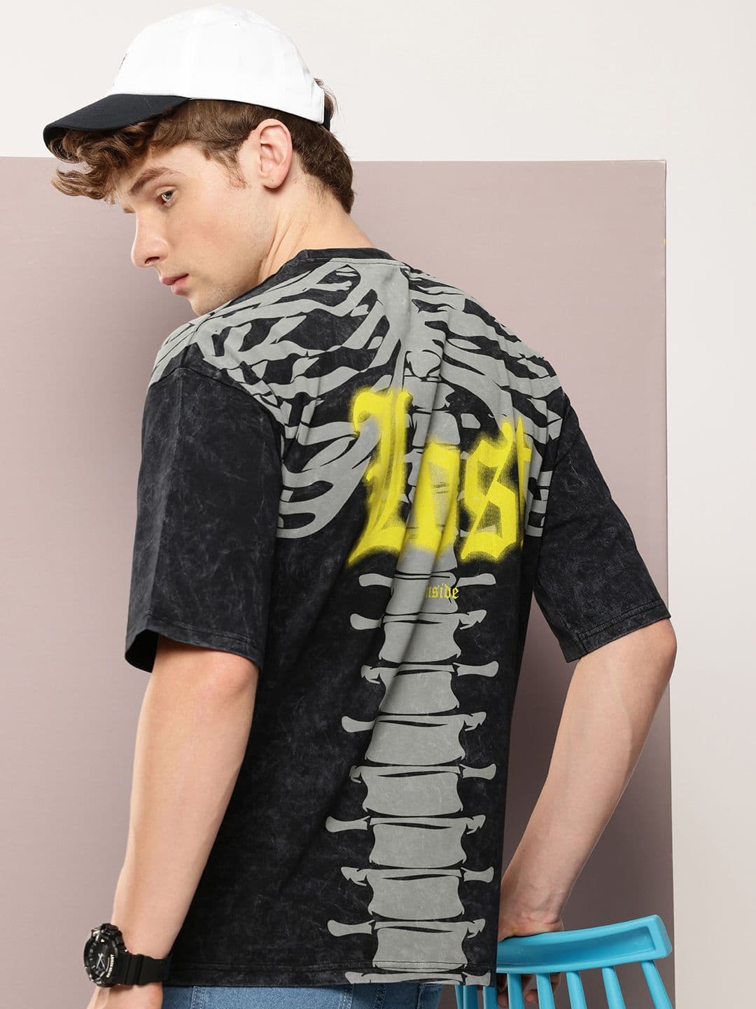 Kook N Keech Graphic Printed Drop-Shoulder Sleeves Oversized T-shirt - view 1