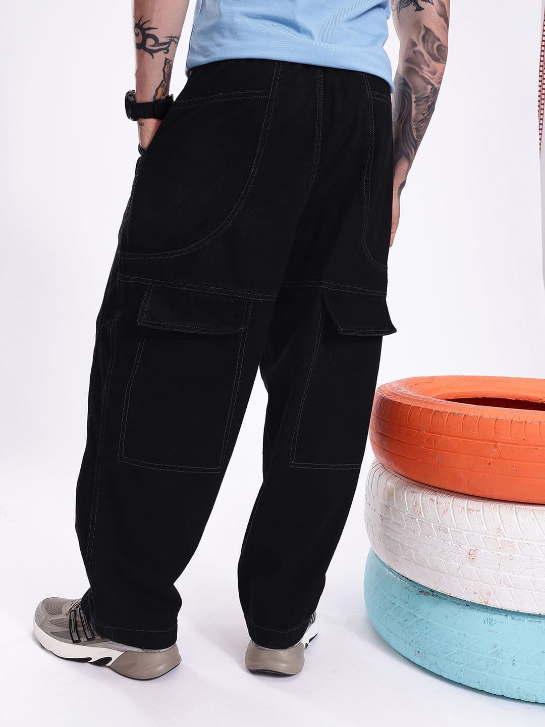 Kook N Keech Men Pure Cotton Relaxed Fit Jeans - view 1