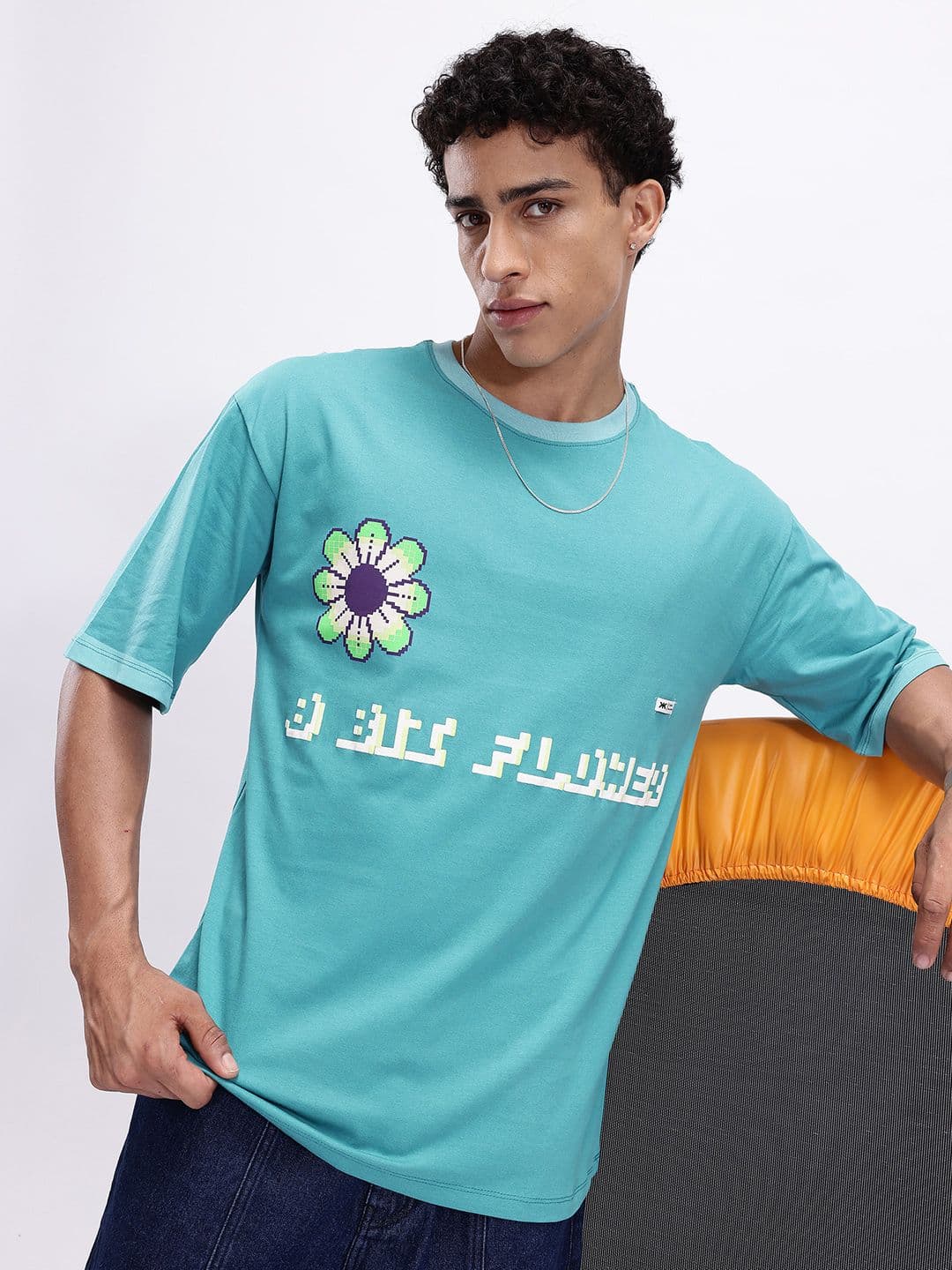 Kook N Keech Oversized Floral Print Pure Cotton T-shirt - view 1