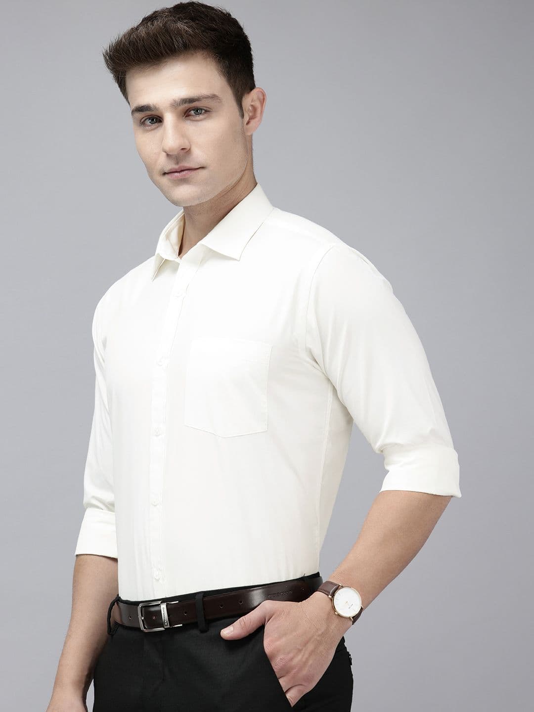 Park Avenue Slim Fit Opaque Formal Shirt - view 1