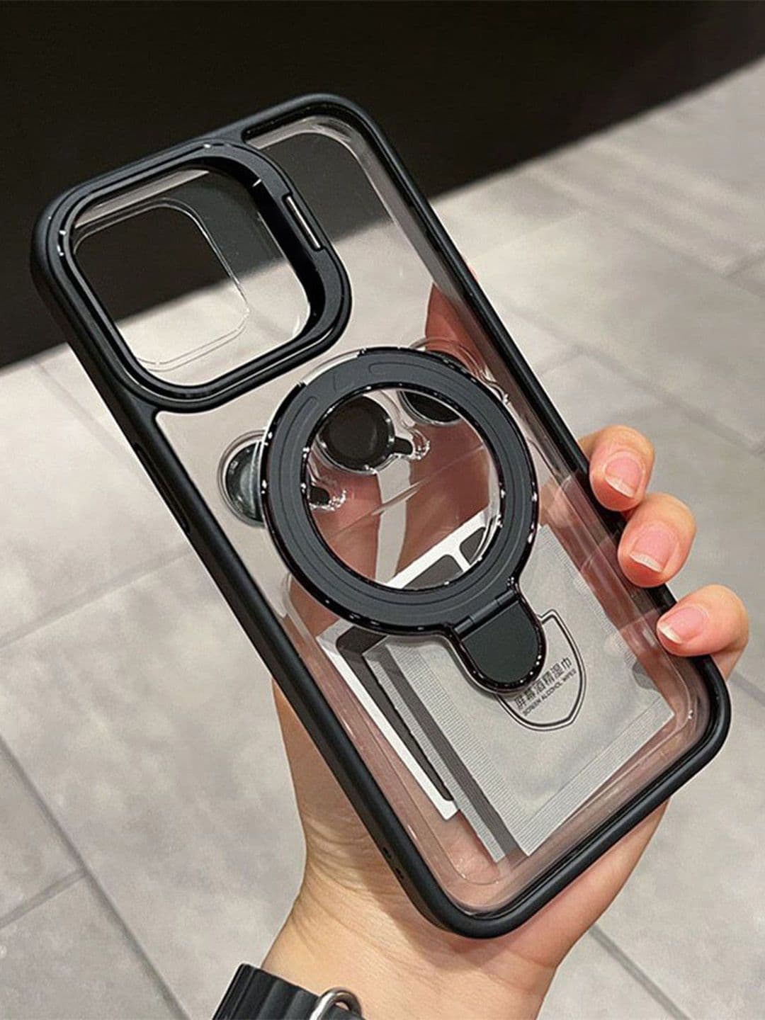 Luxury Kase Solid Printed iPhone 16 Plus Back Case Mobile Accessories - view 1