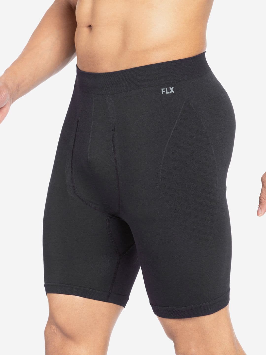 Decathlon Adults Black Moisture Managing Cricket Compression Shorts Groin Guard - view 1