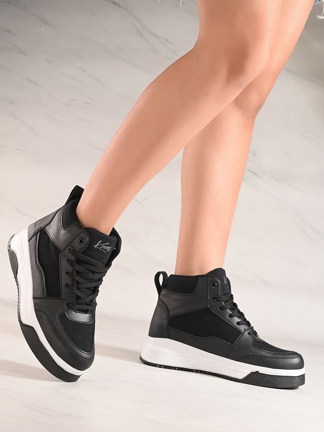 knoos Women Colourblocked High-Top Sneakers - view 1