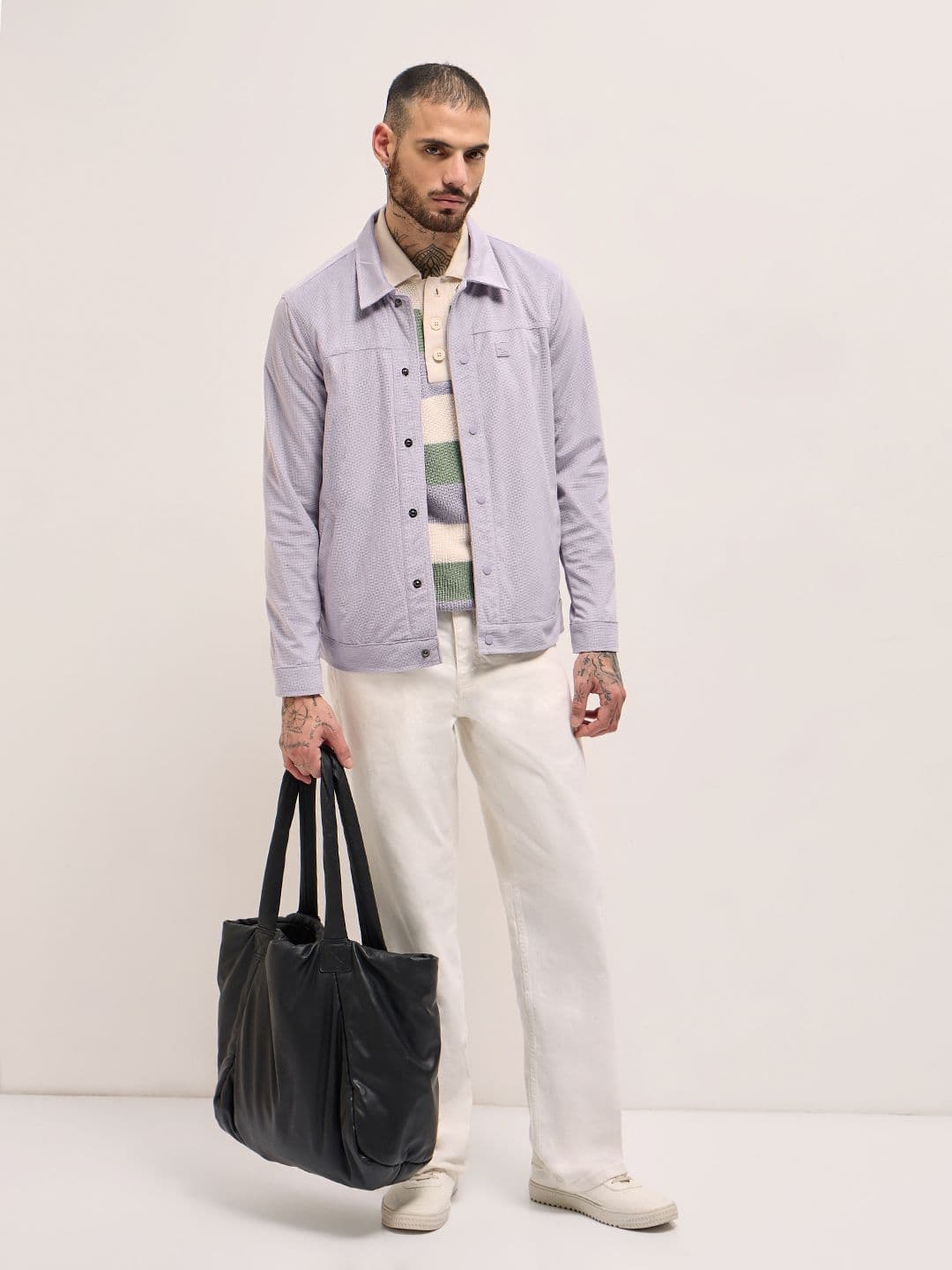 THE BEAR HOUSE Men Solid Spread Collar Tailored Jacket - view 1