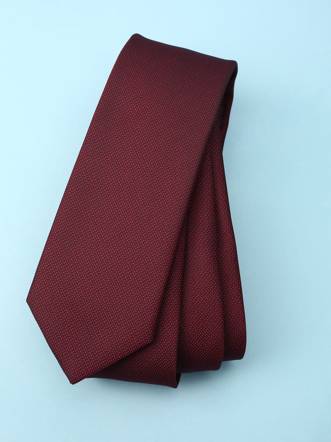 Louis Philippe Men Woven Design Broad Tie - view 1
