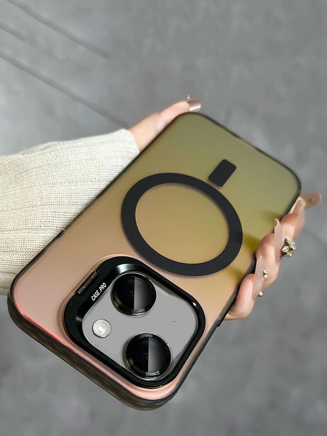 Luxury Kase Solid iPhone 15 Back Case - view 1