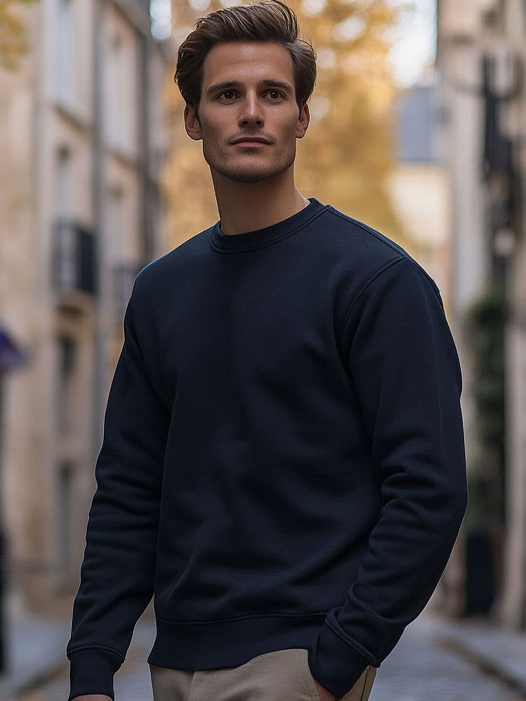 NOBERO Men Solid Sweatshirt - view 1